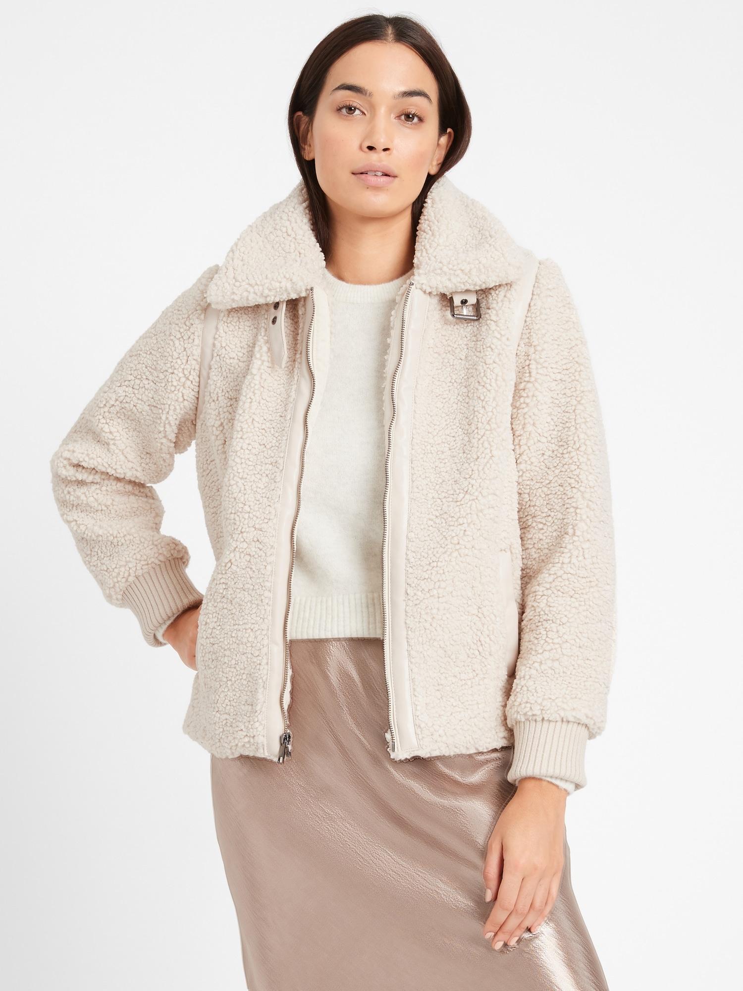 petite sherpa jacket
