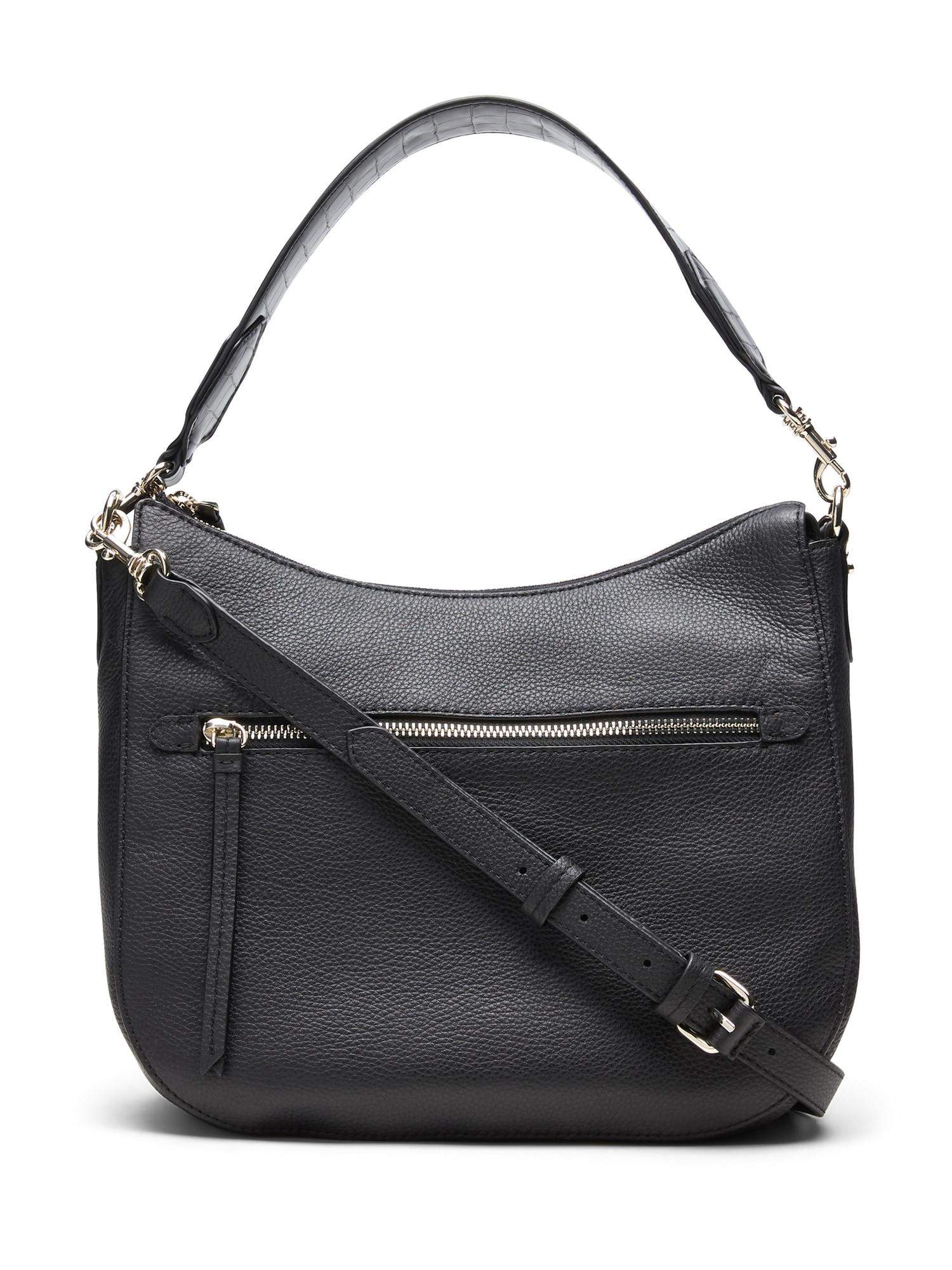 Banana Republic Leather Hobo Bag in Black Leather (Black) - Save 25% - Lyst