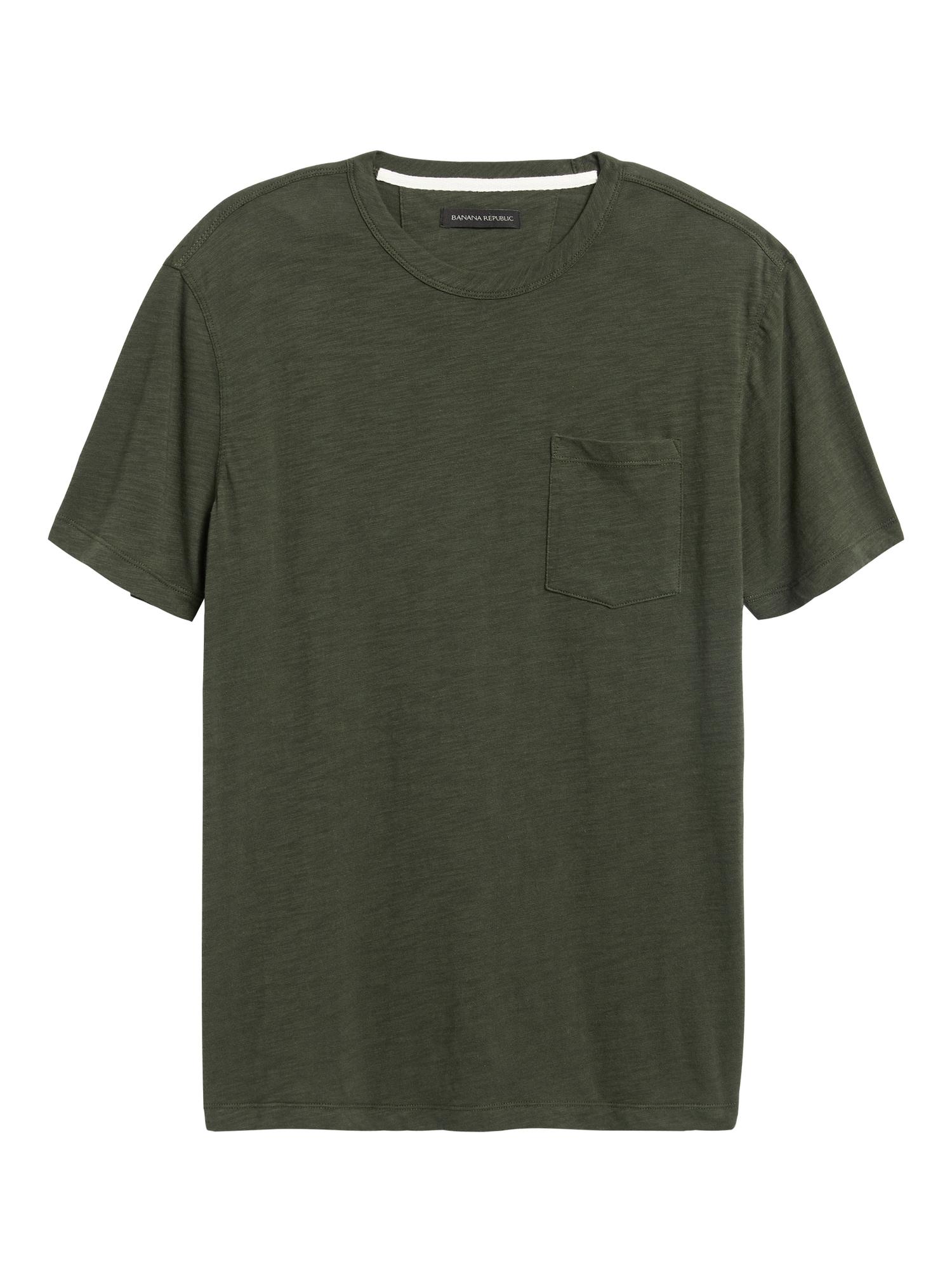 Banana Republic Vintage 100% Cotton Crew-neck T-shirt in Green for Men ...