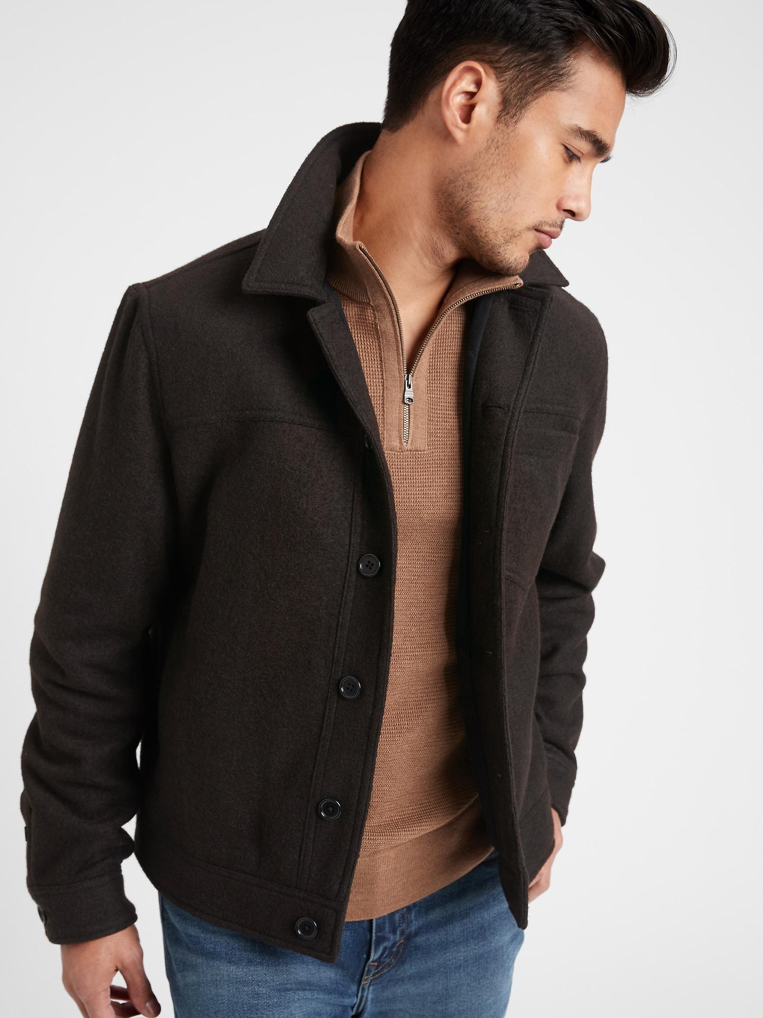 Banana Republic Wool-blend Trucker 