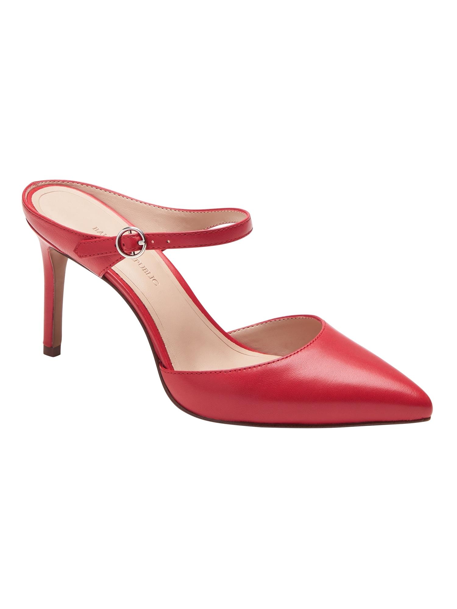 high heel mule pump