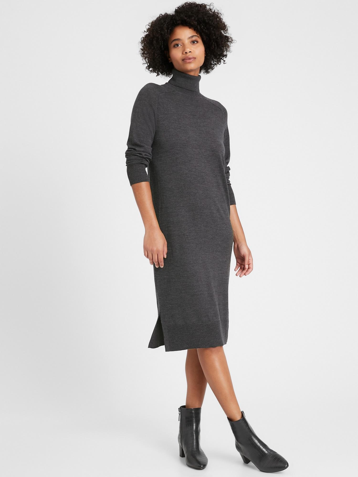 banana republic gray dress