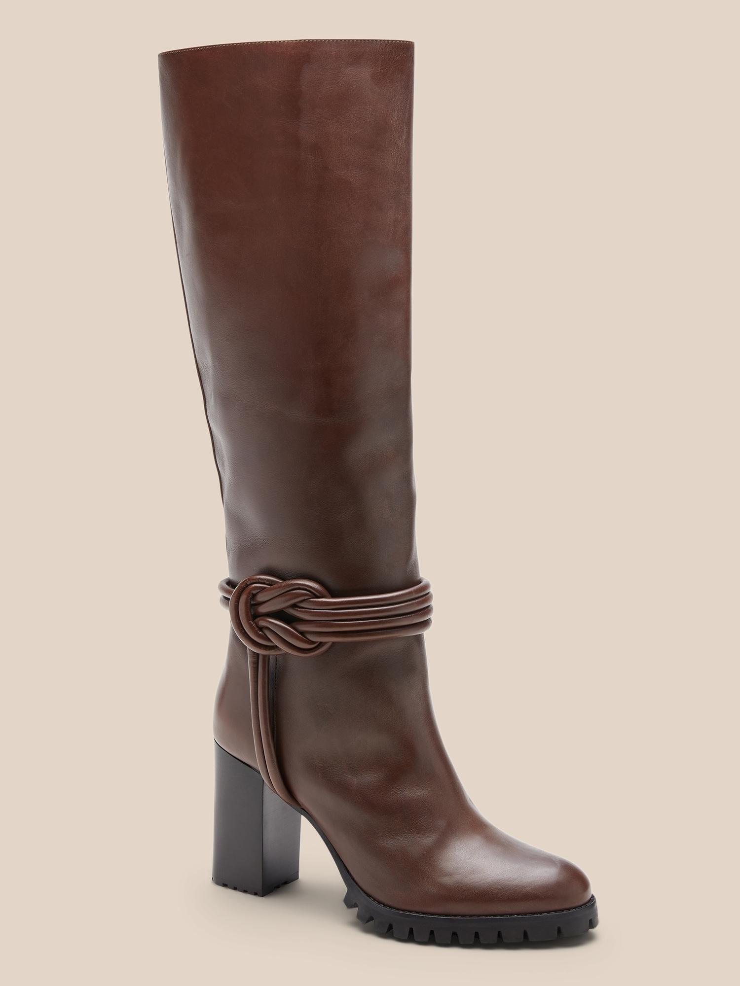 Alexandre Birman Vicky 85 Nappa Leather Boot in Brown | Lyst