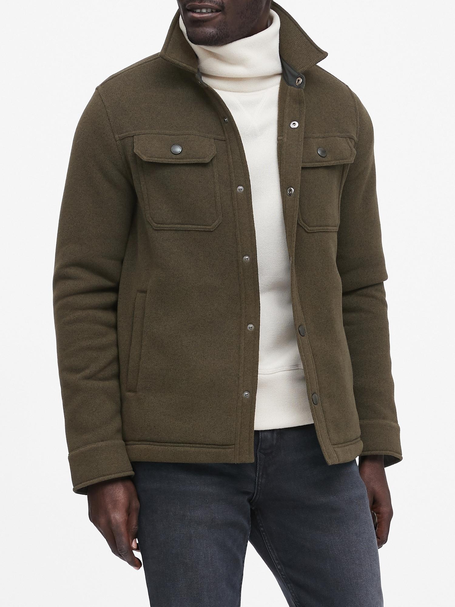 sweater fleece shirt jacket
