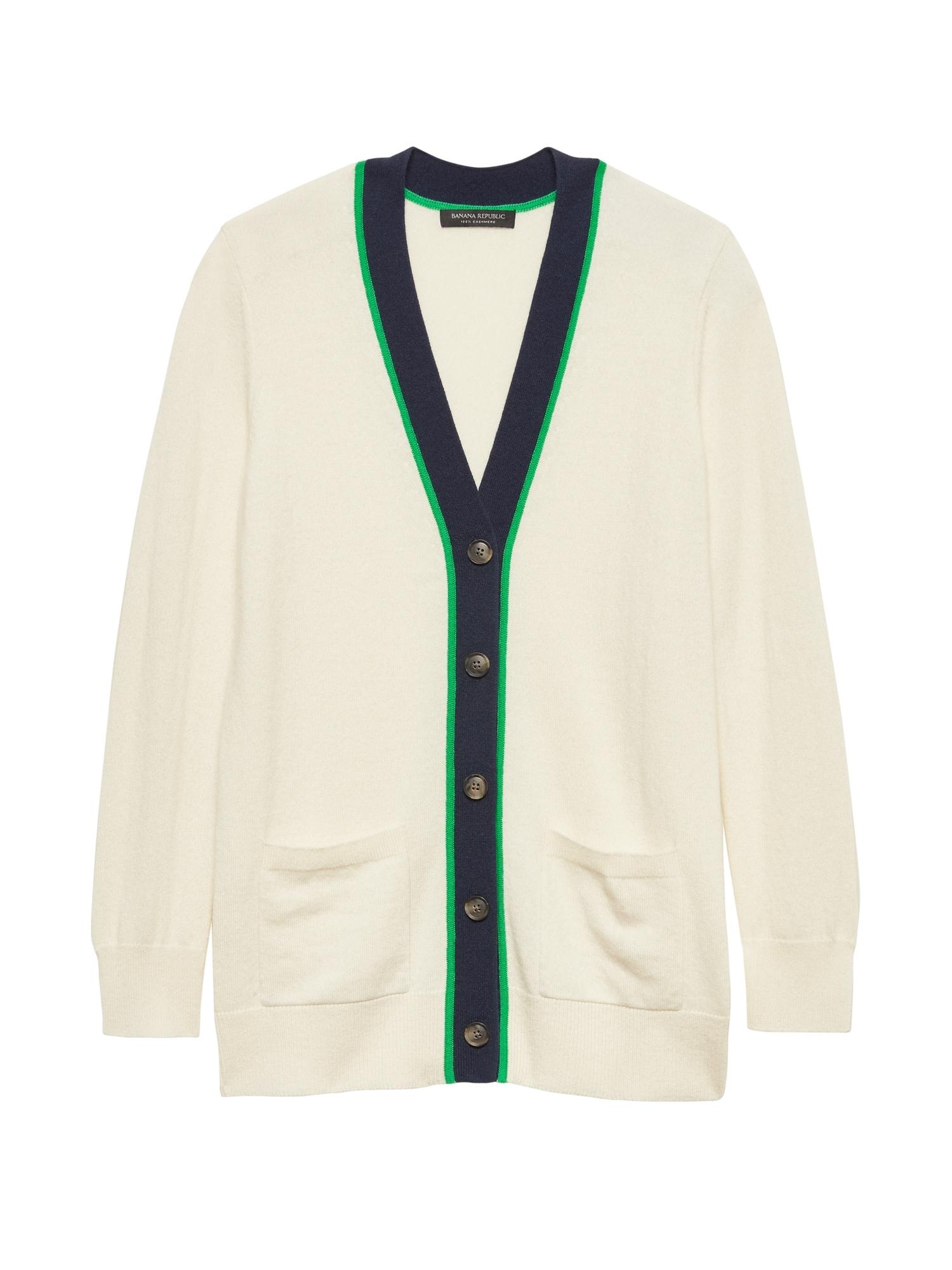 white boyfriend cardigan sweater