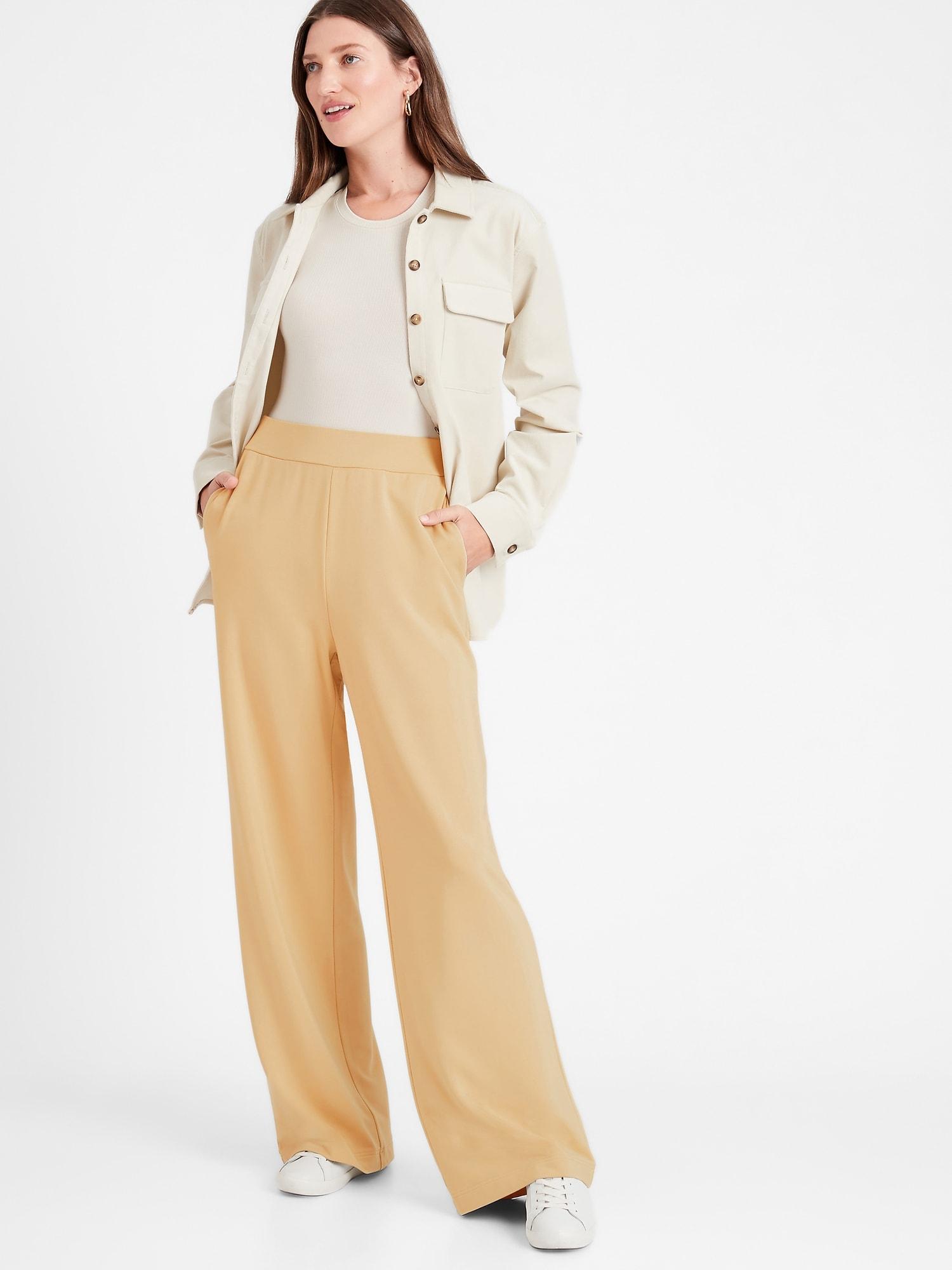 banana republic yellow pants