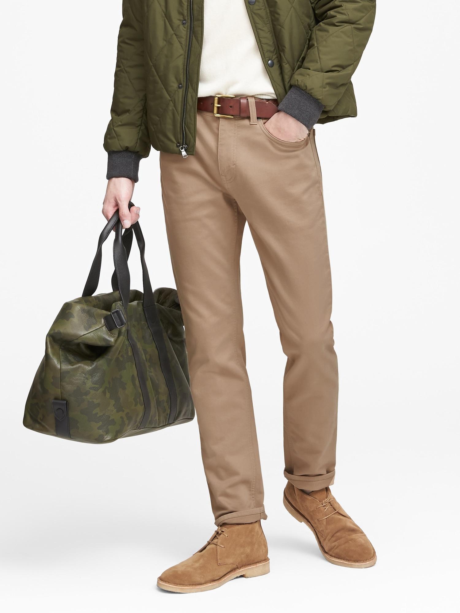 Banana Republic Cotton Athletic Tapered Traveler Pant in Khaki (Natural) for Men - Save 13% - Lyst