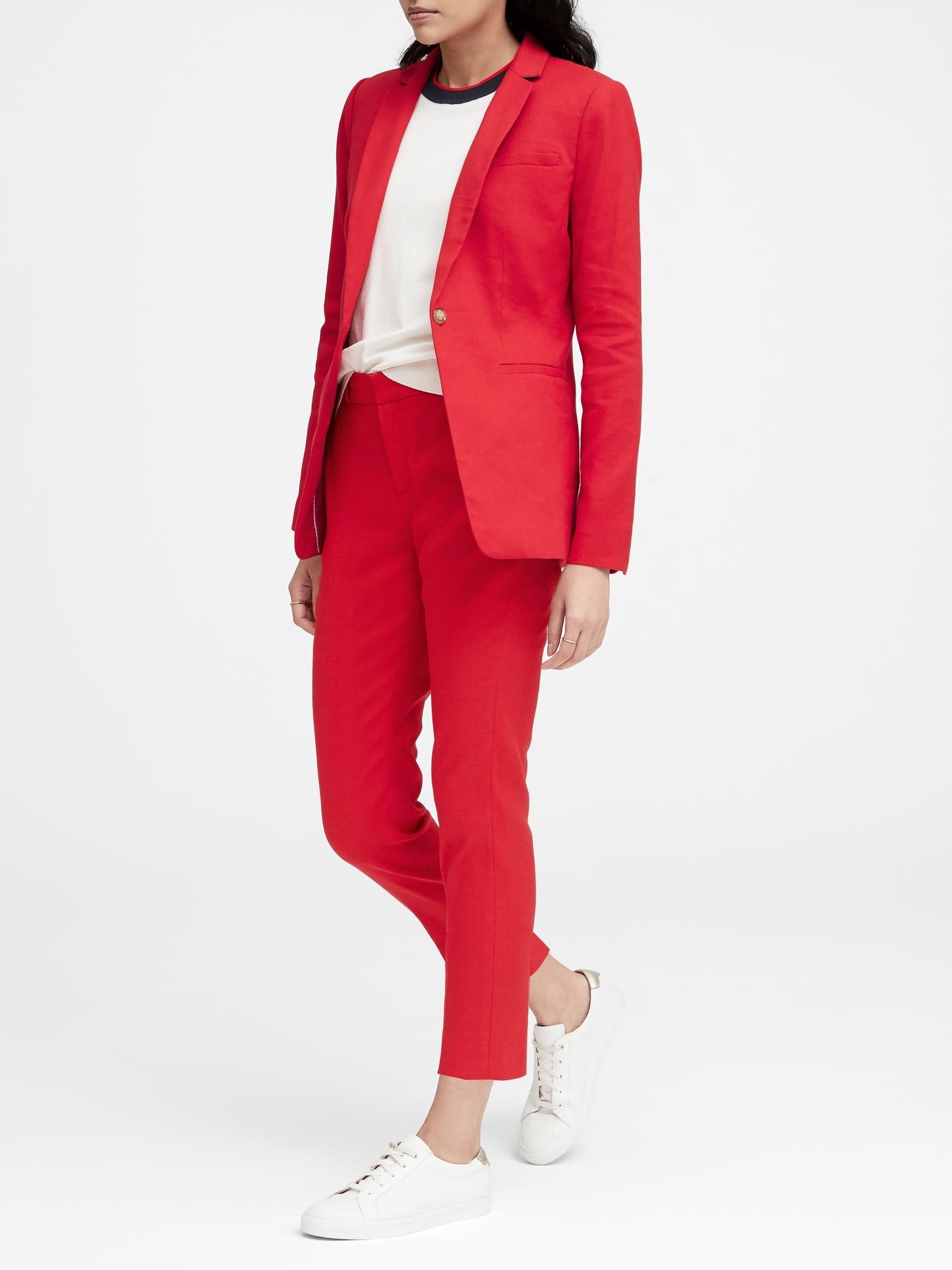 banana republic long lean blazer