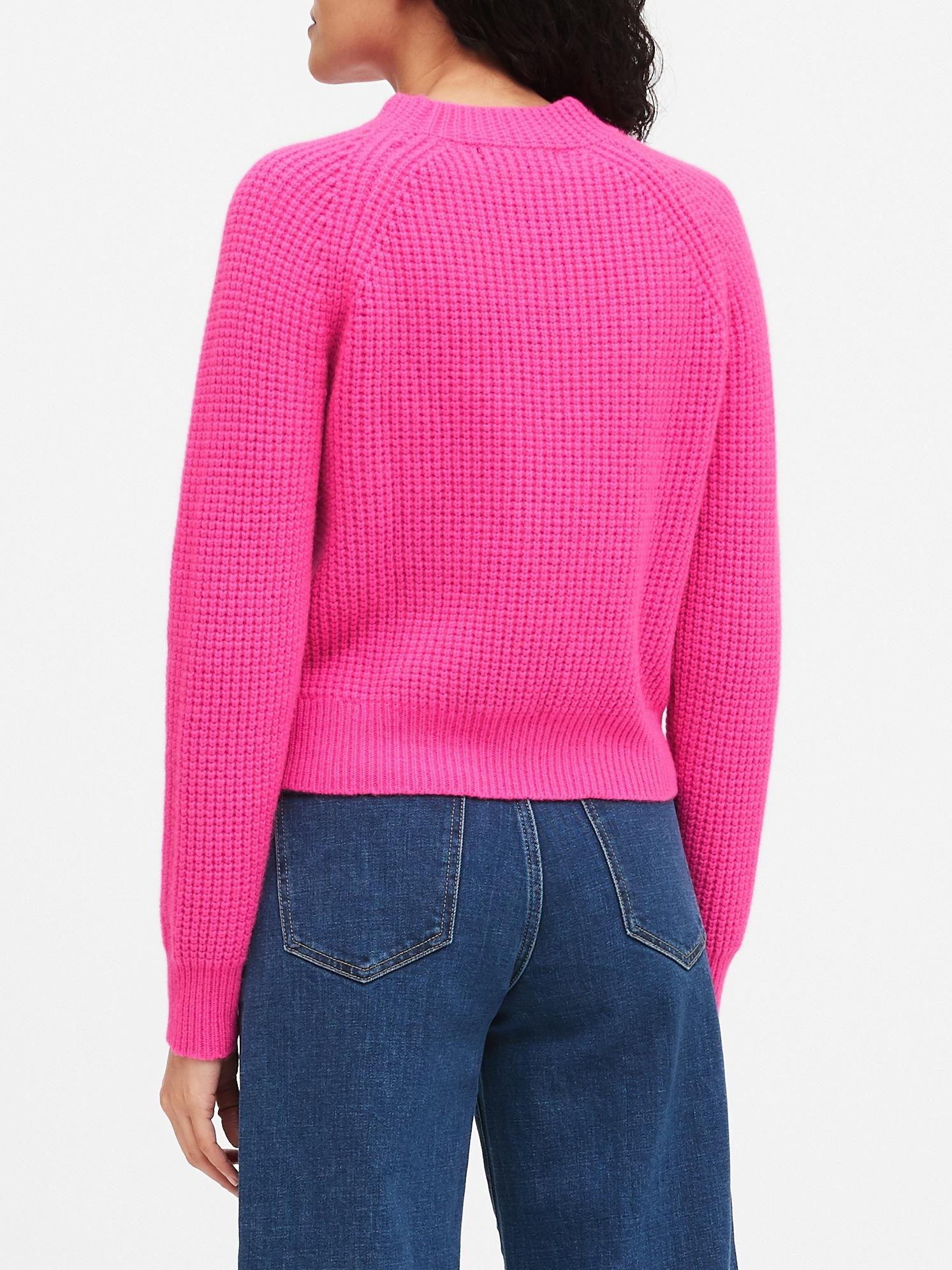 banana republic pink sweater