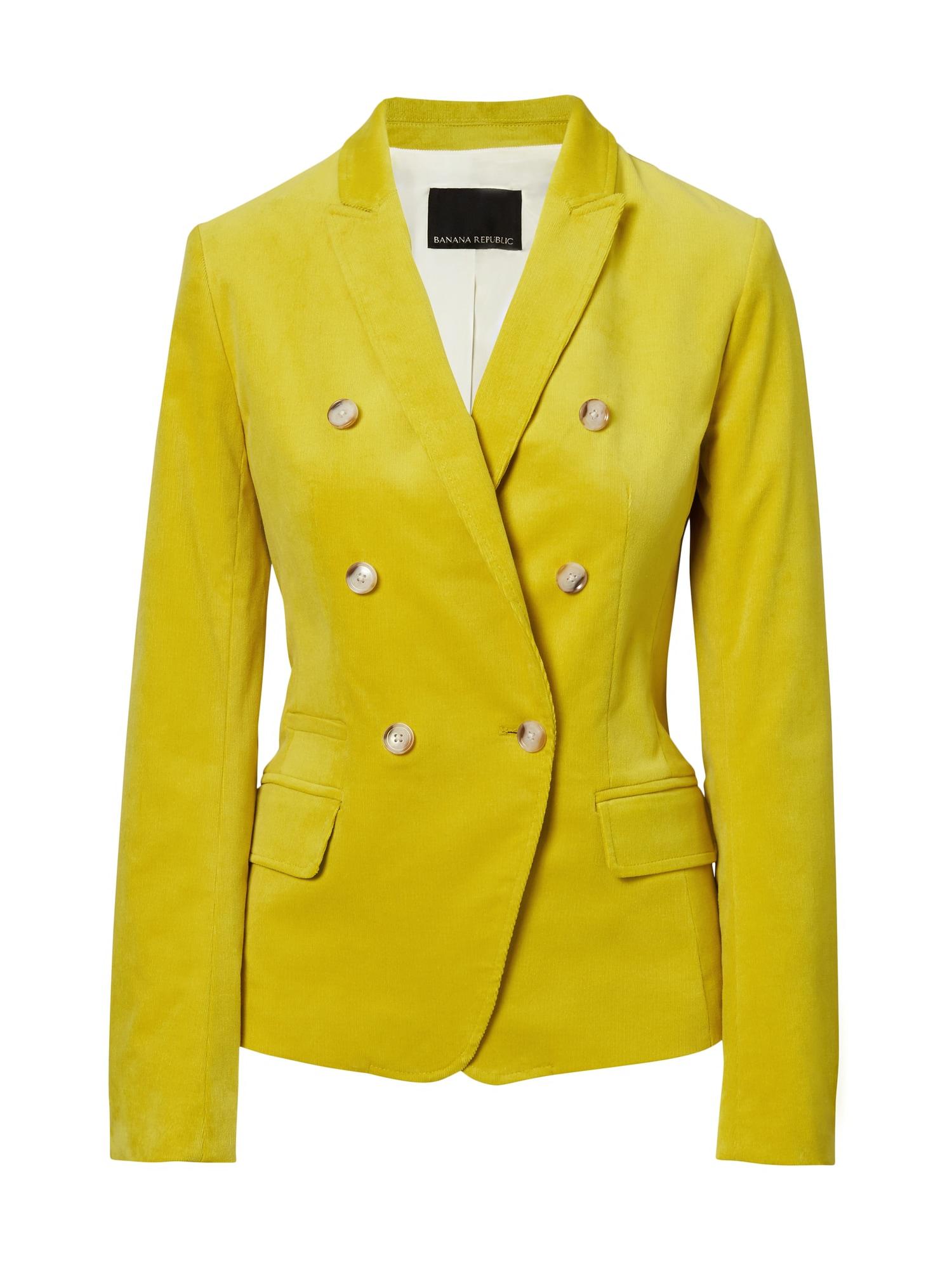 banana republic yellow blazer