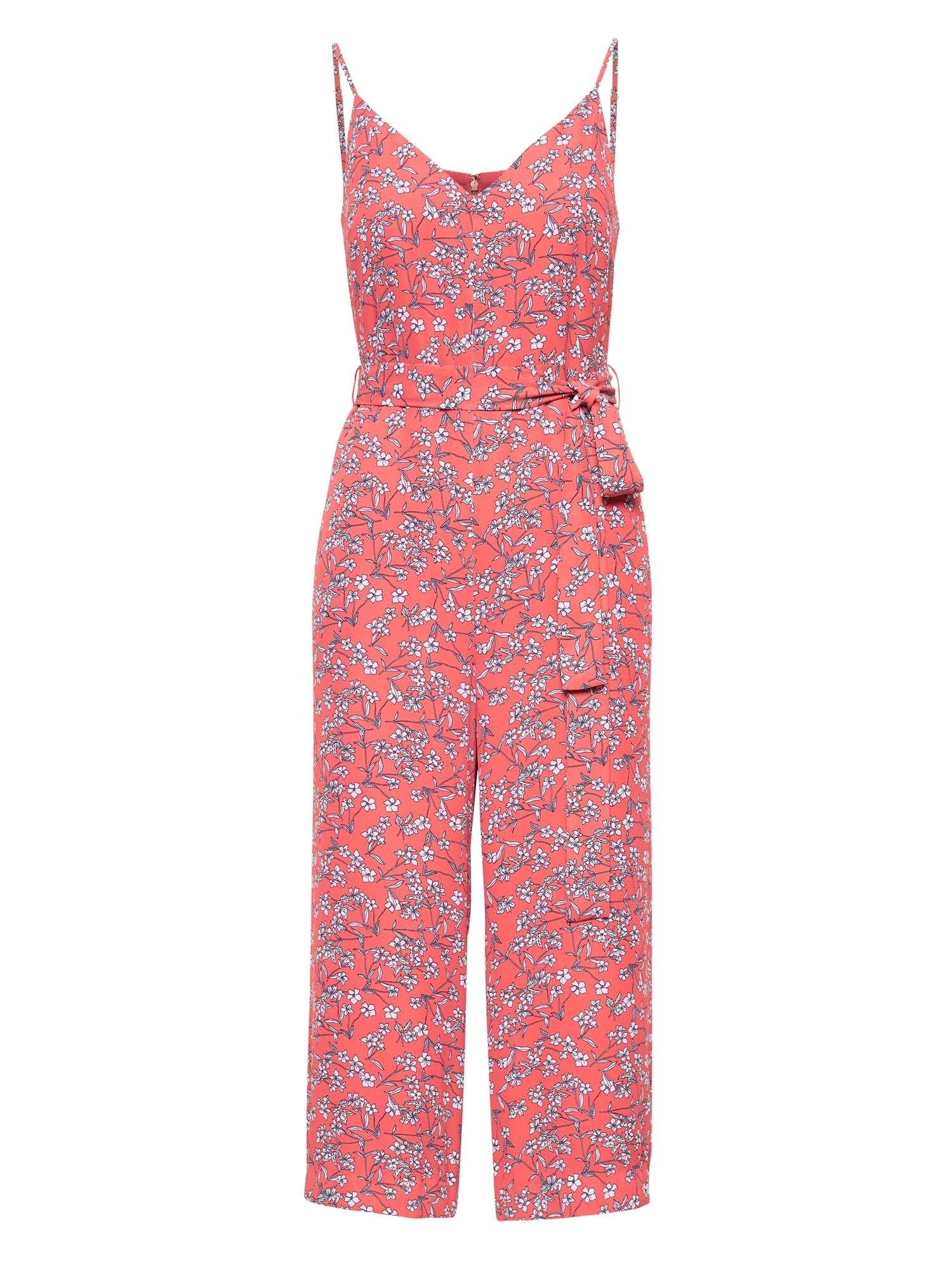 banana republic pink jumpsuit
