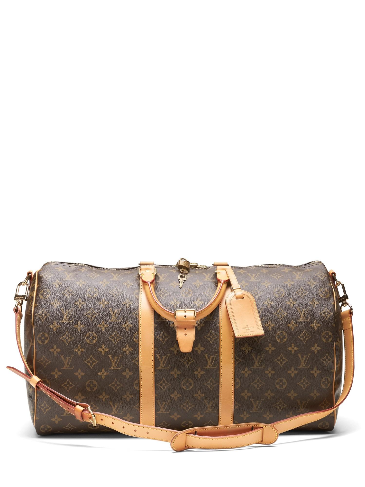 Banana Republic Luxe Finds | Louis Vuitton Monogram Keepall Bandoulière 50 in Rust Brown (Brown ...