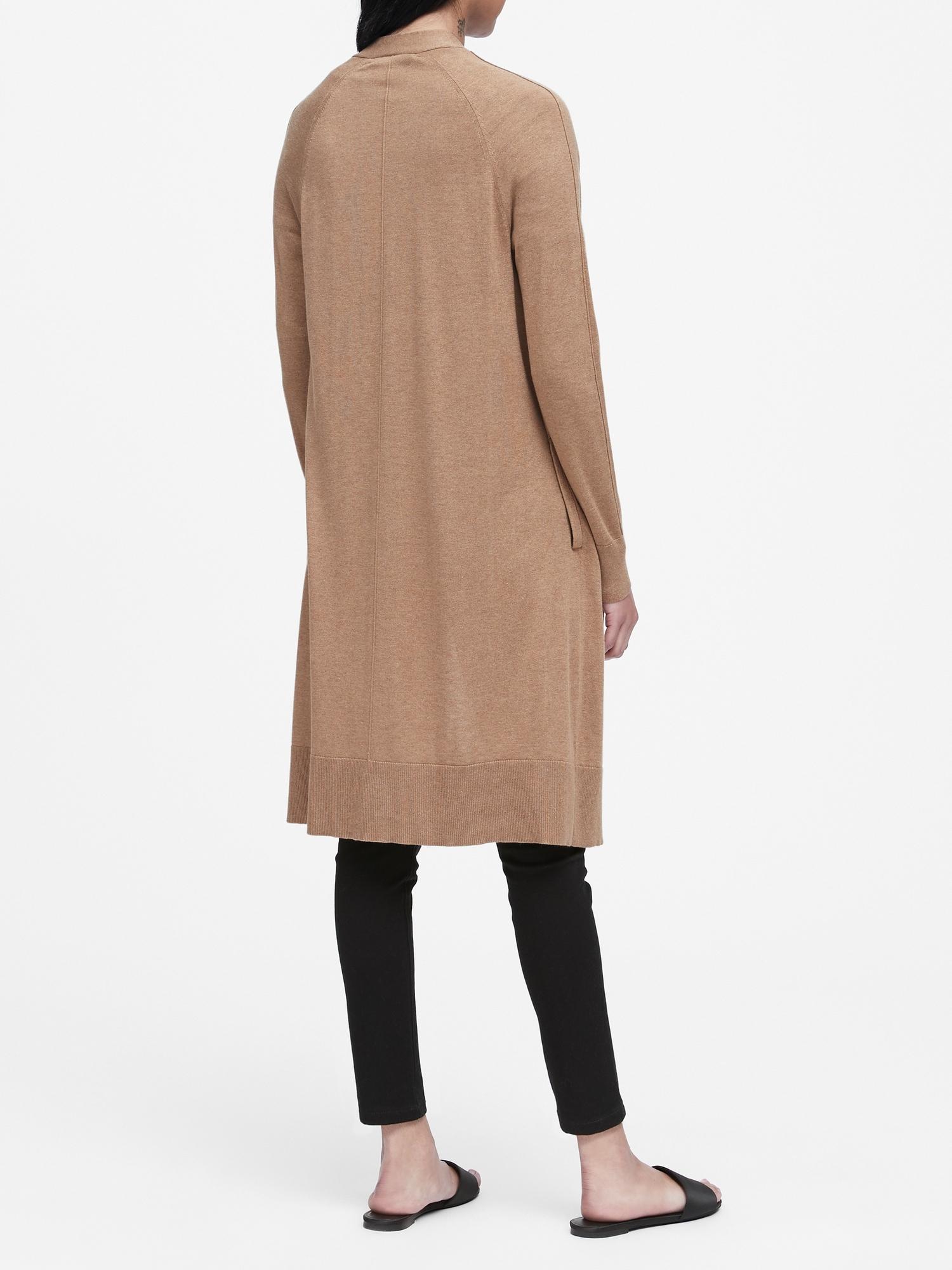silk duster cardigan