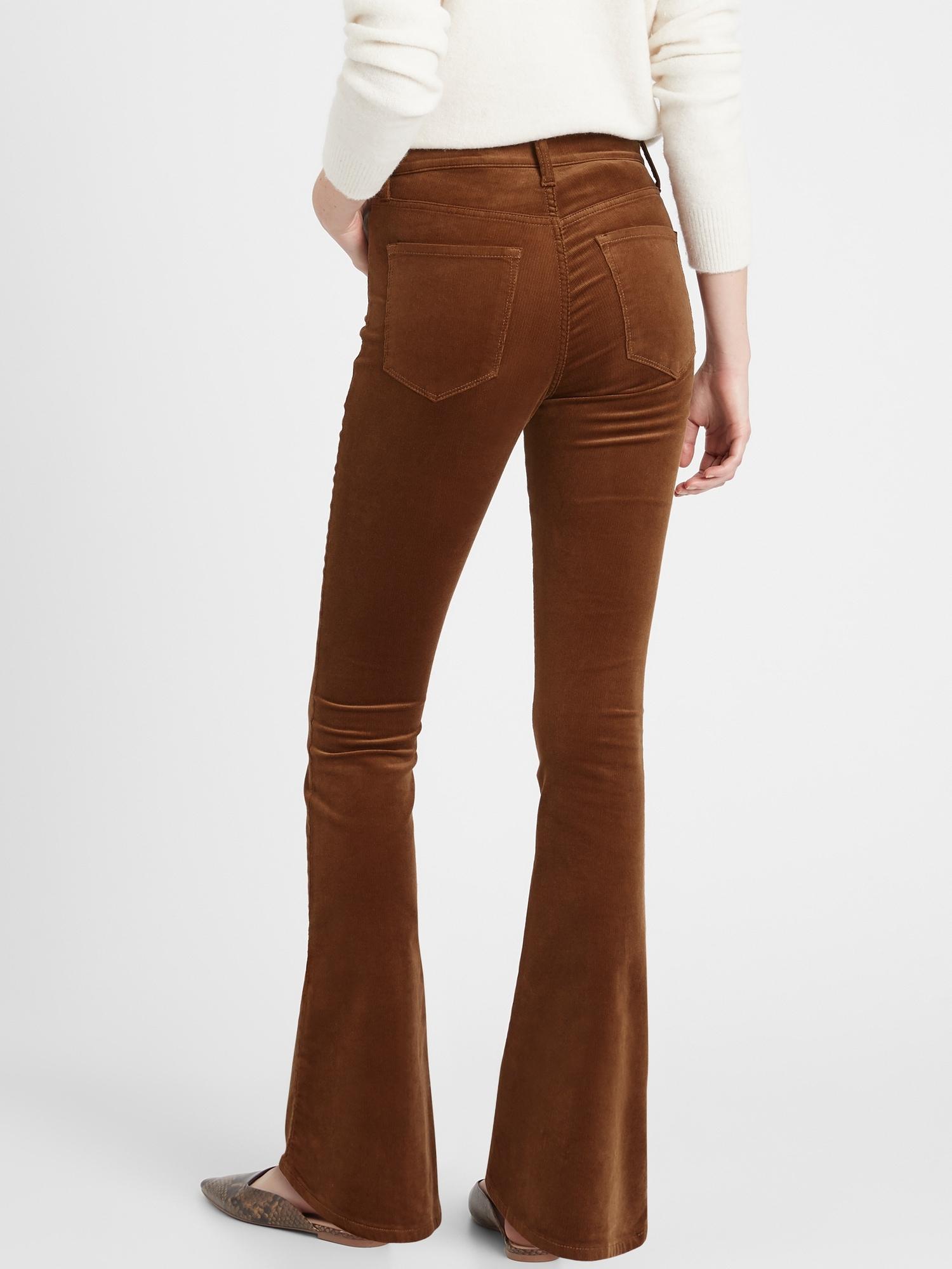 petite brown flares