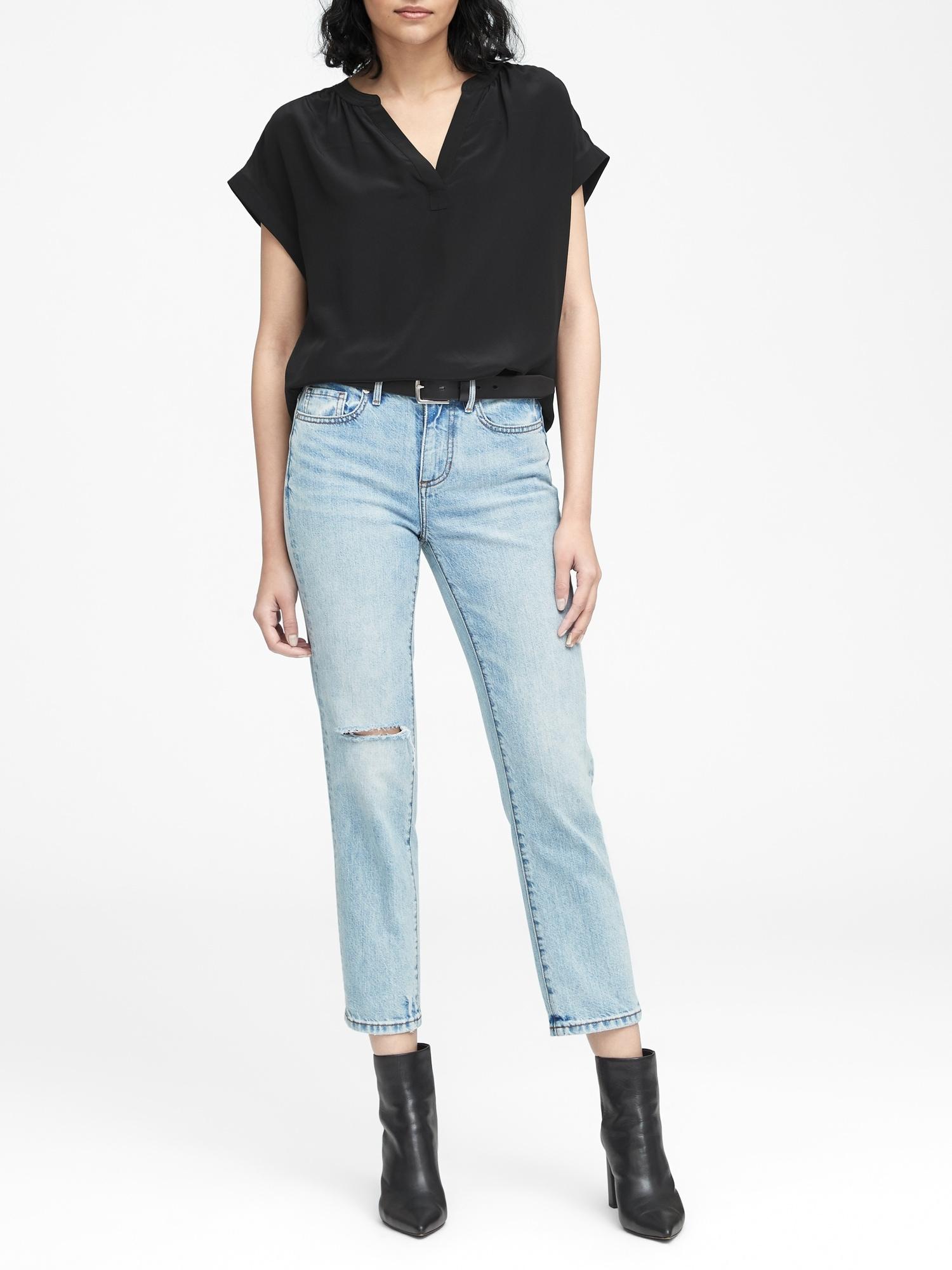 Banana Republic Washable Silk Blouse in 