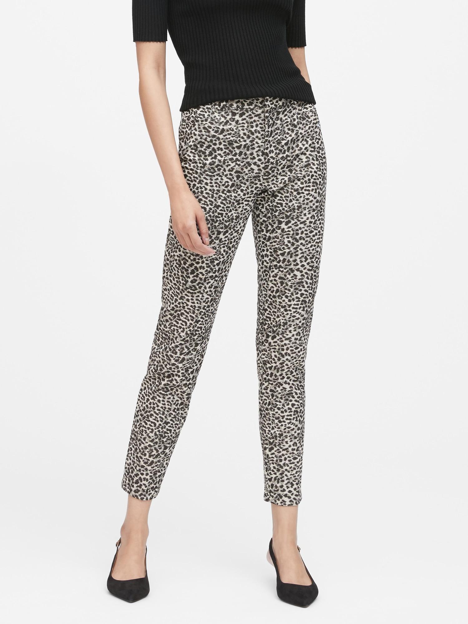 banana republic leopard pants