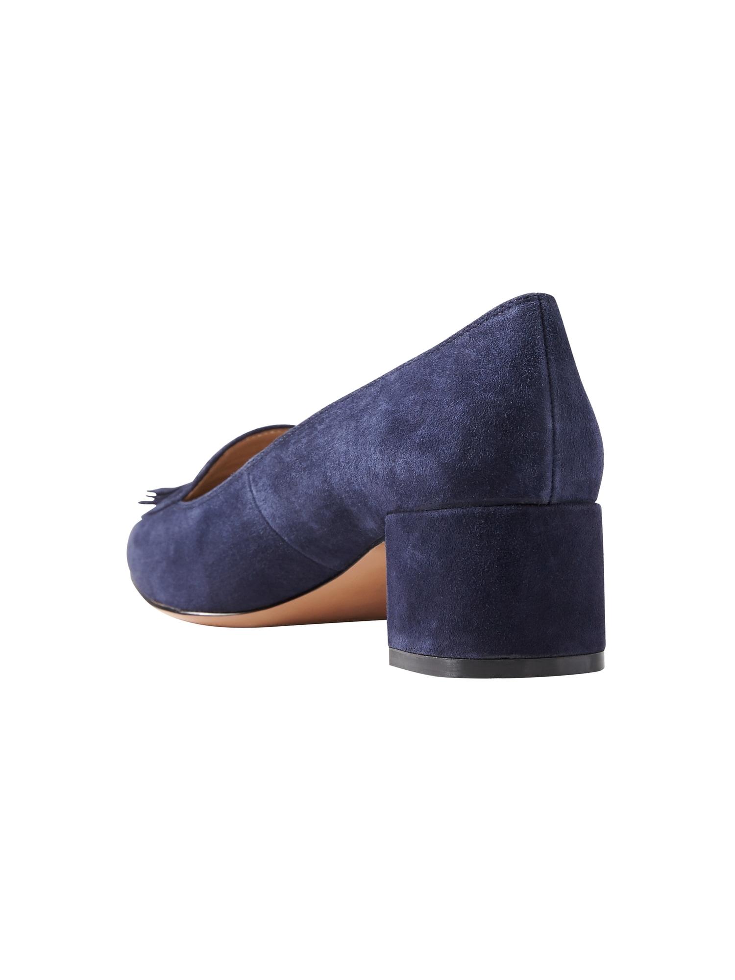 low block heel loafer