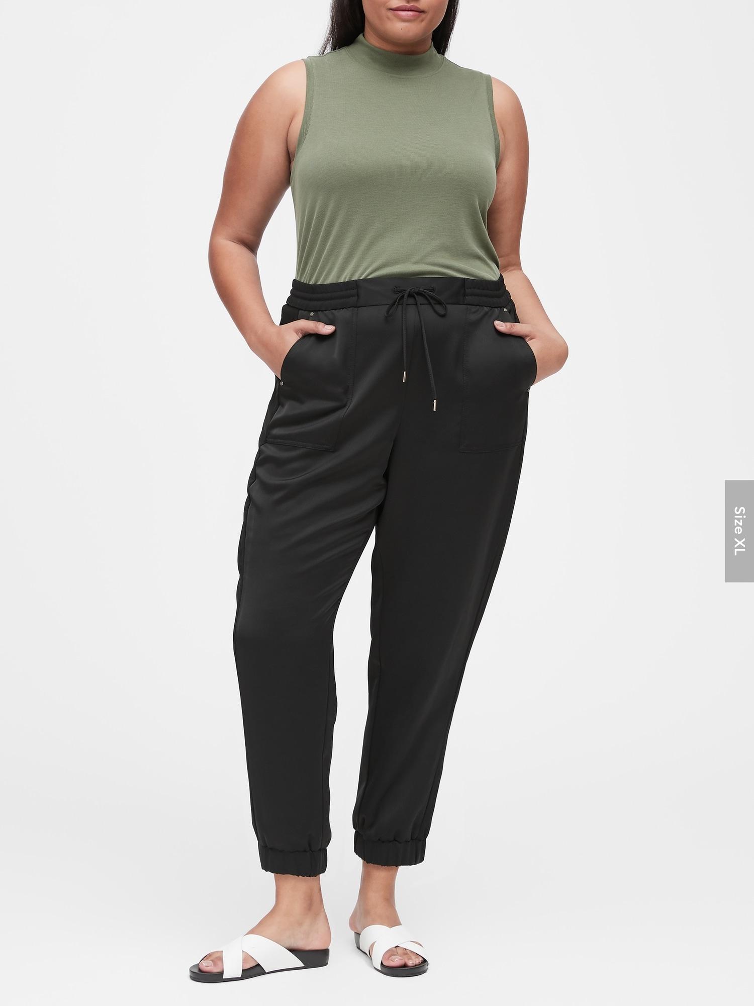 jogger satin