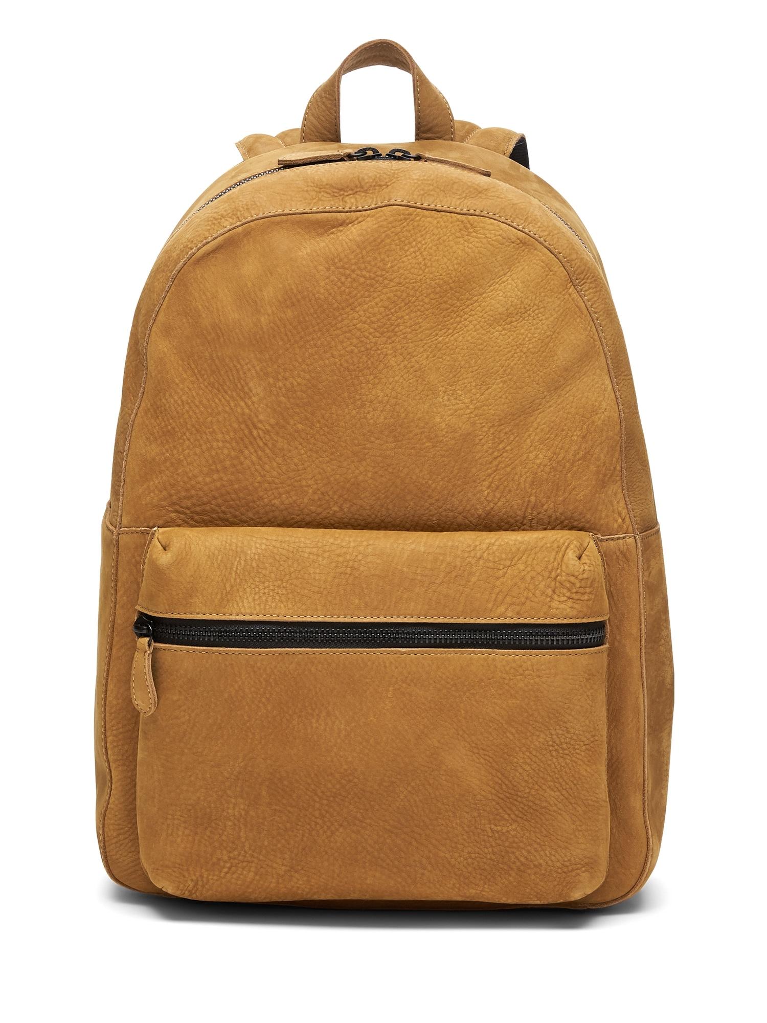 suede backpack