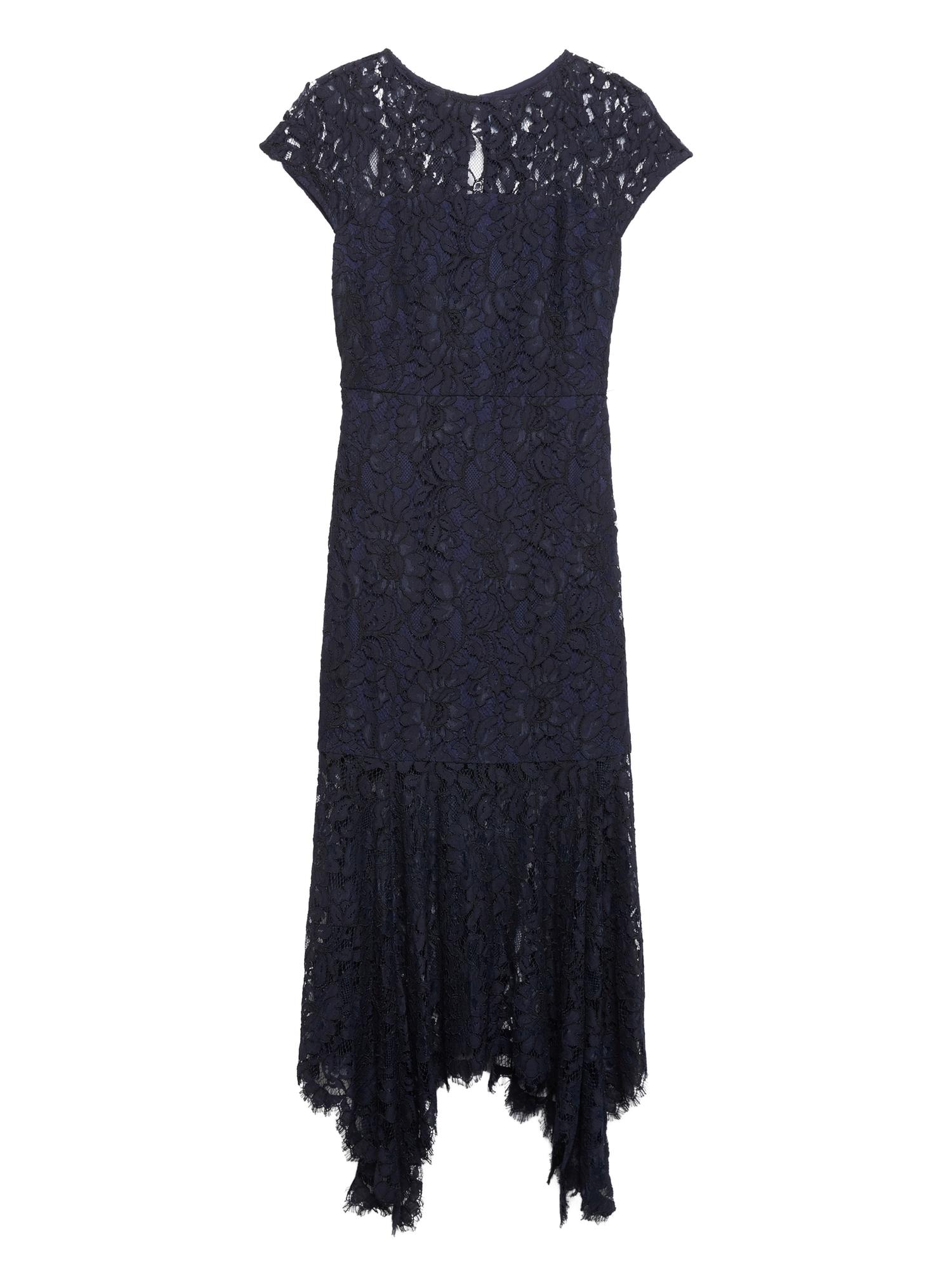 banana republic navy lace dress