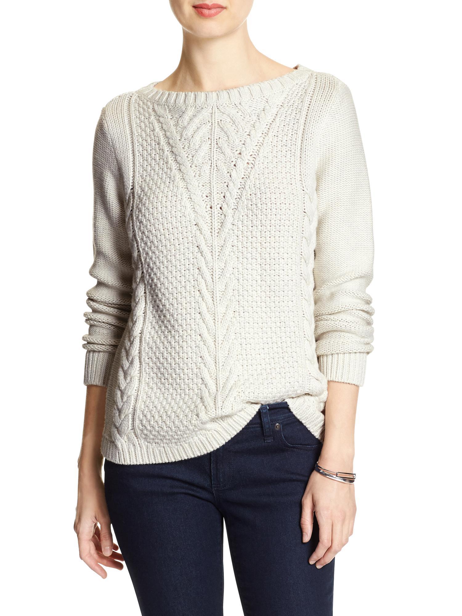 banana republic cable knit cardigan
