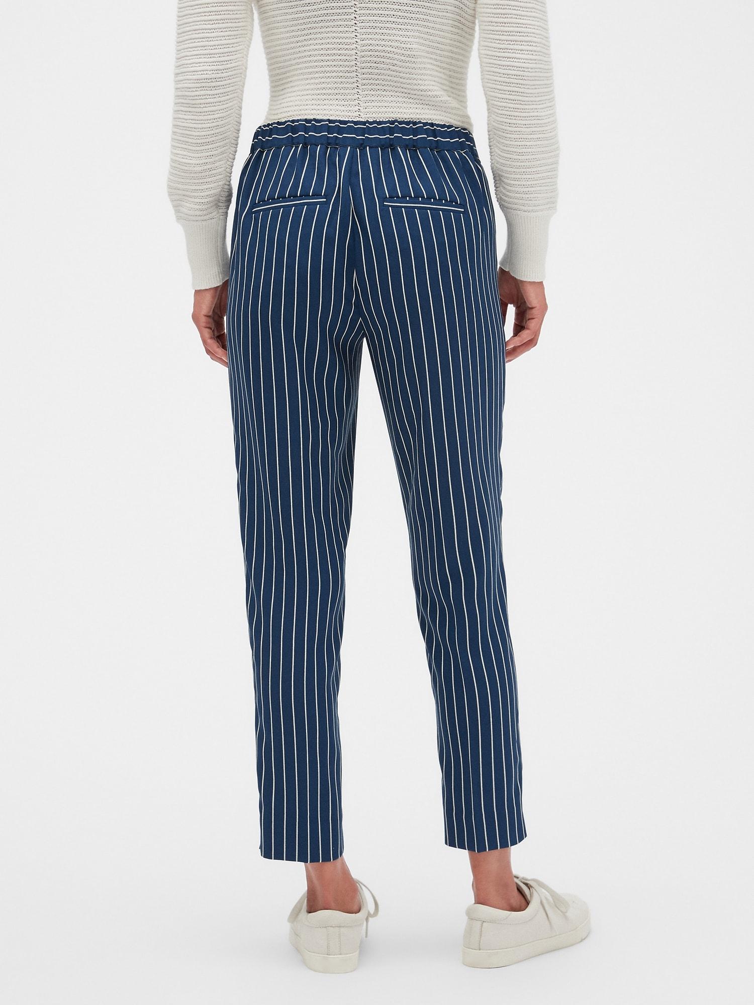 banana republic striped jeans