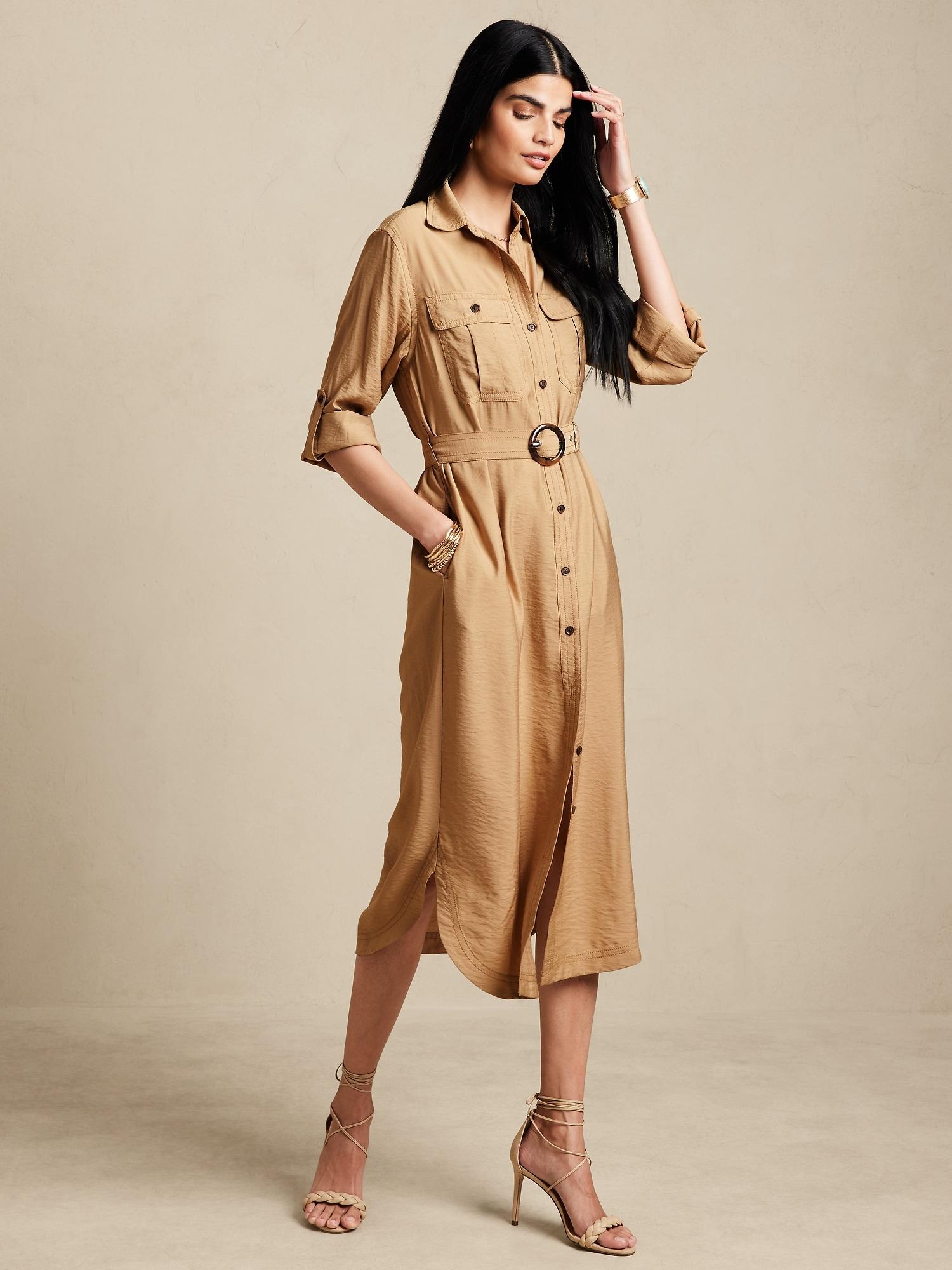 banana republic shirt dress