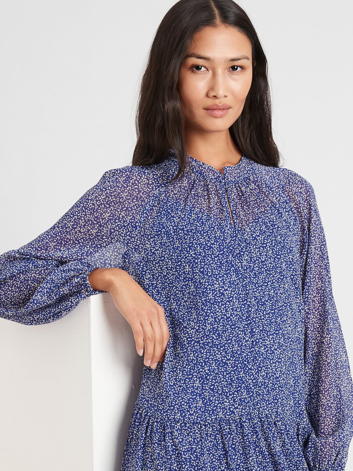 Petite Tiered Swing Shift Dress 