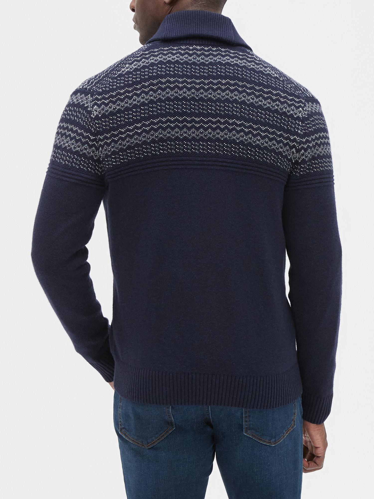fair isle cardigan sweater banana republic