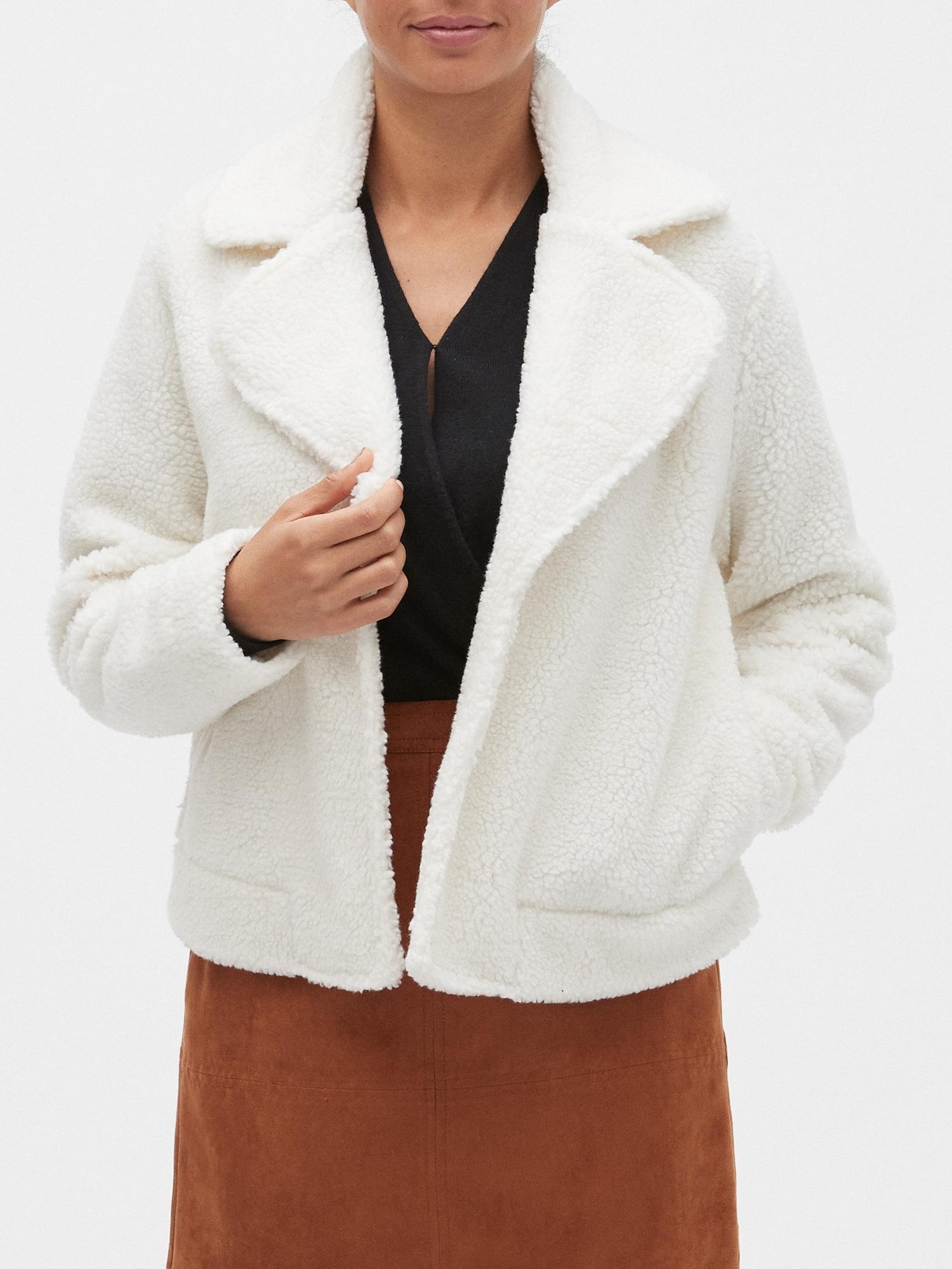 banana republic teddy coat