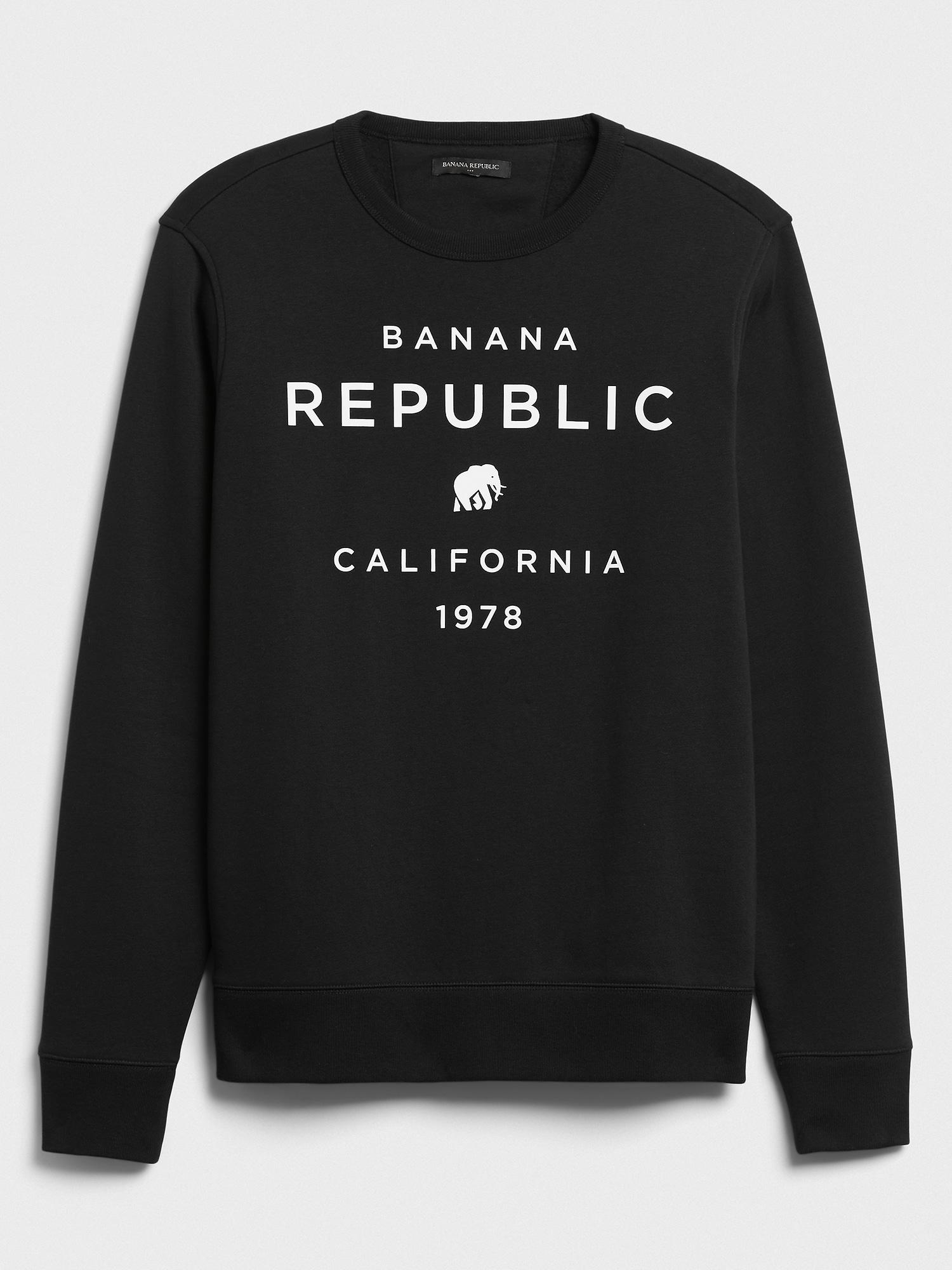 modern logo crewneck sweatshirt