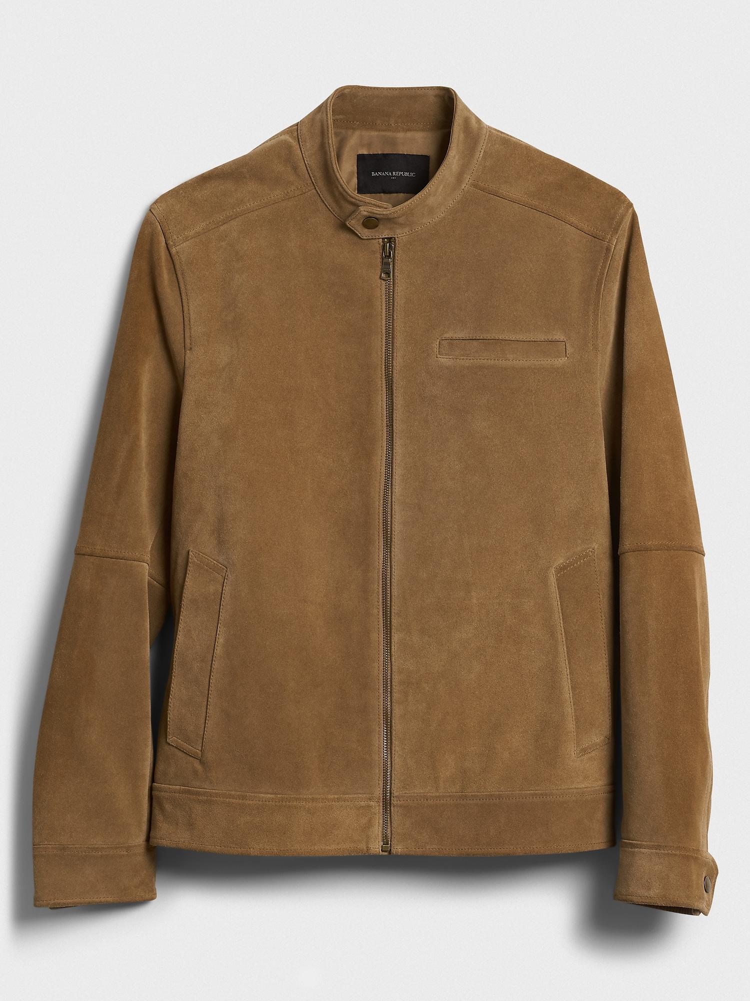 Banana republic men's suede coat A surprise price is realized