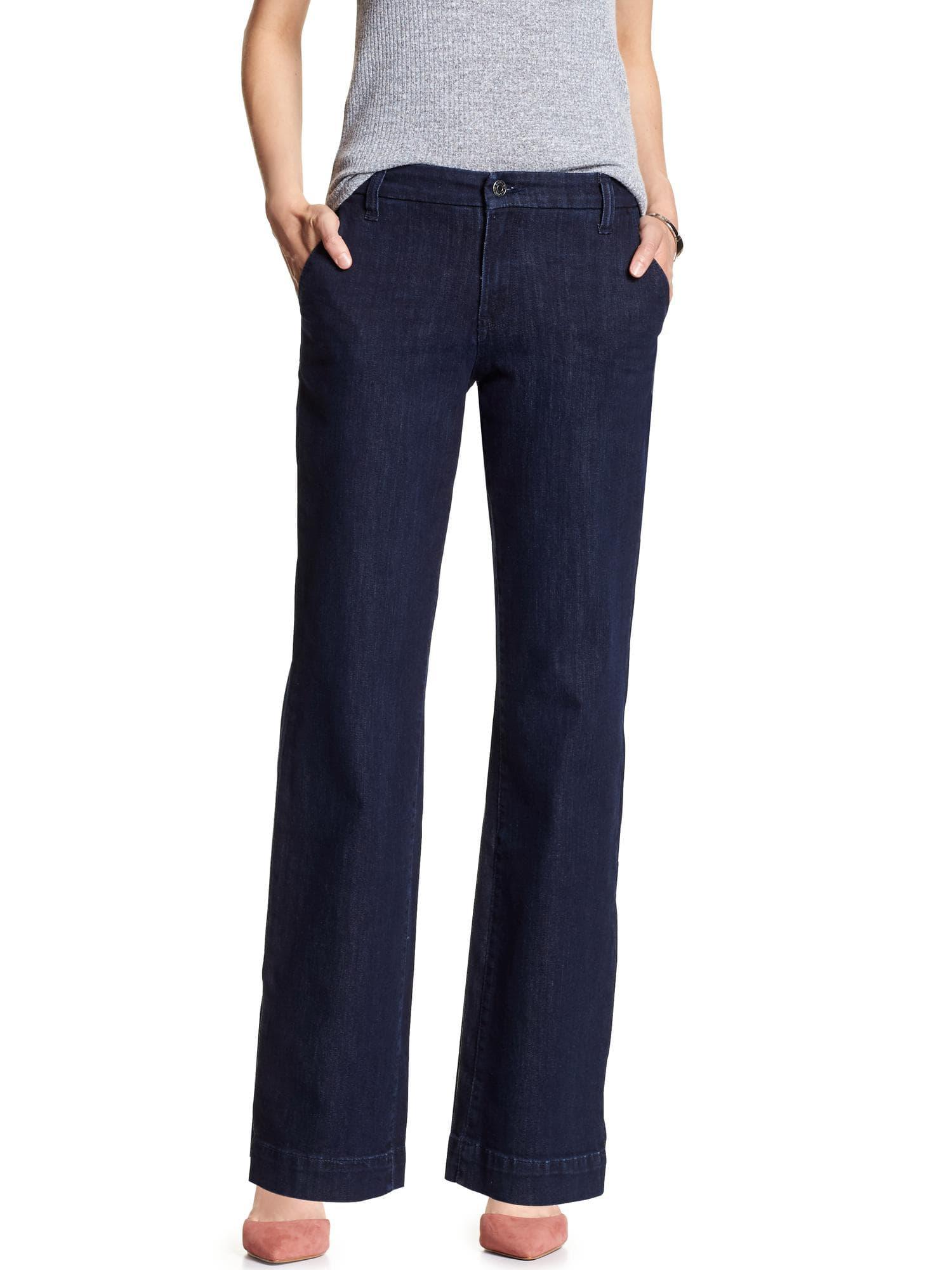 Petite Rinse Trouser Jean 