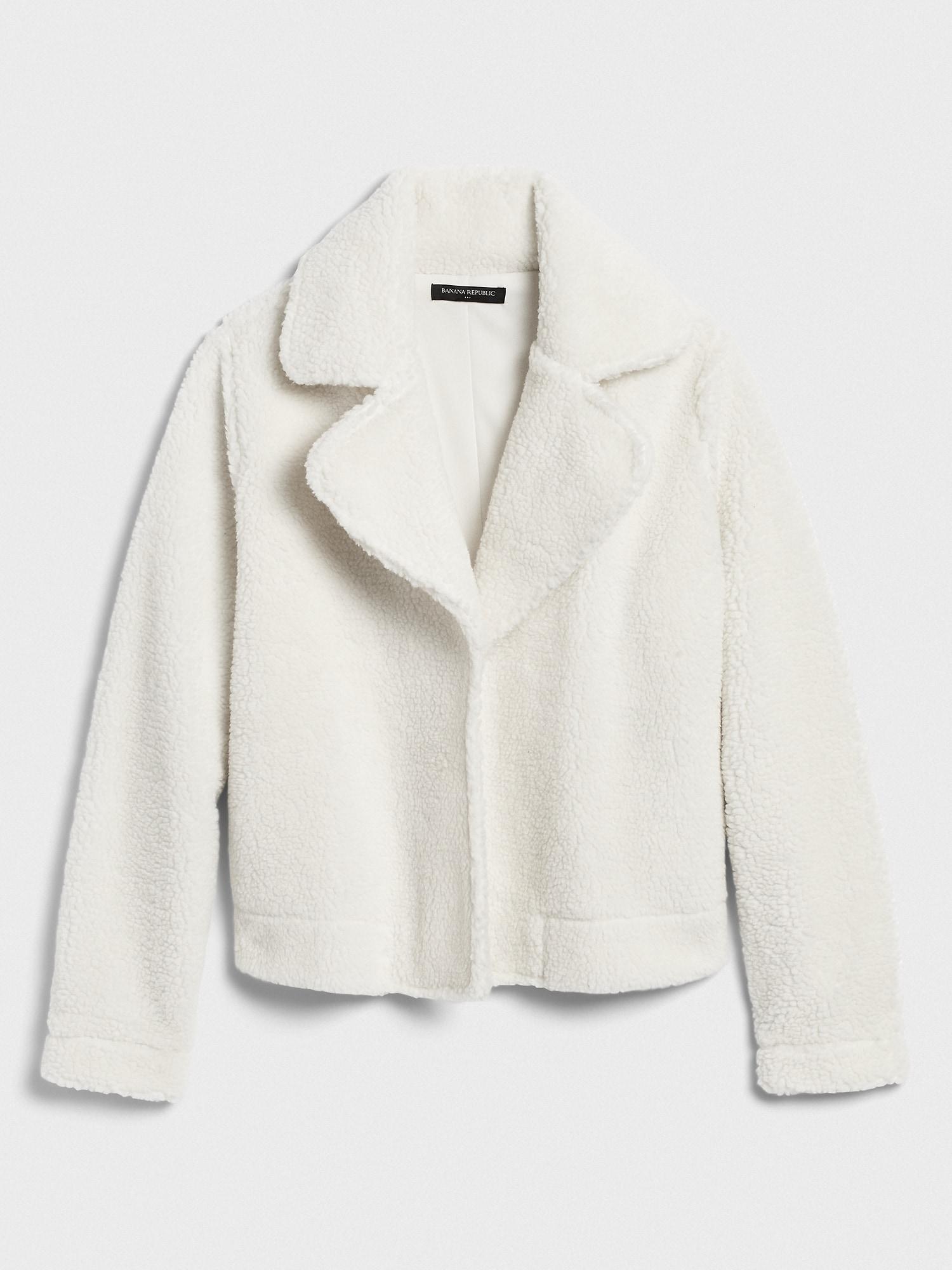banana republic teddy coat
