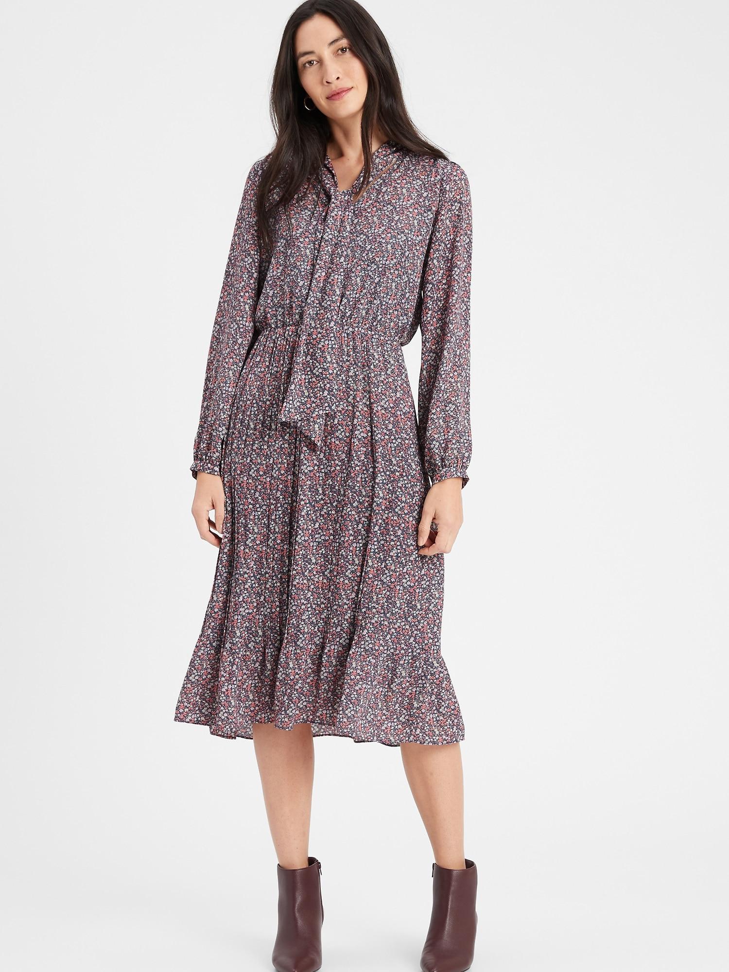 banana republic midi shirt dress