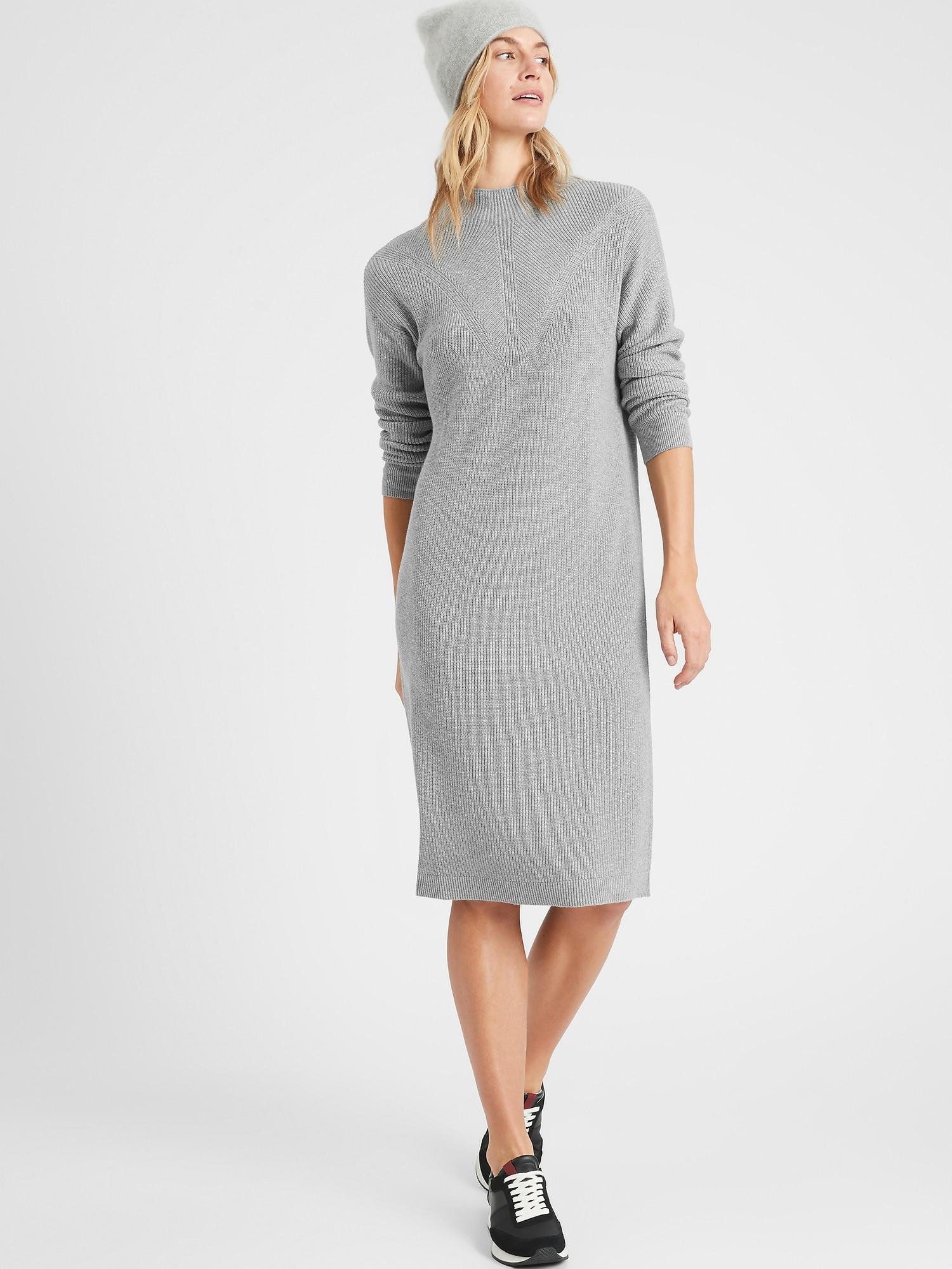 banana republic gray dress