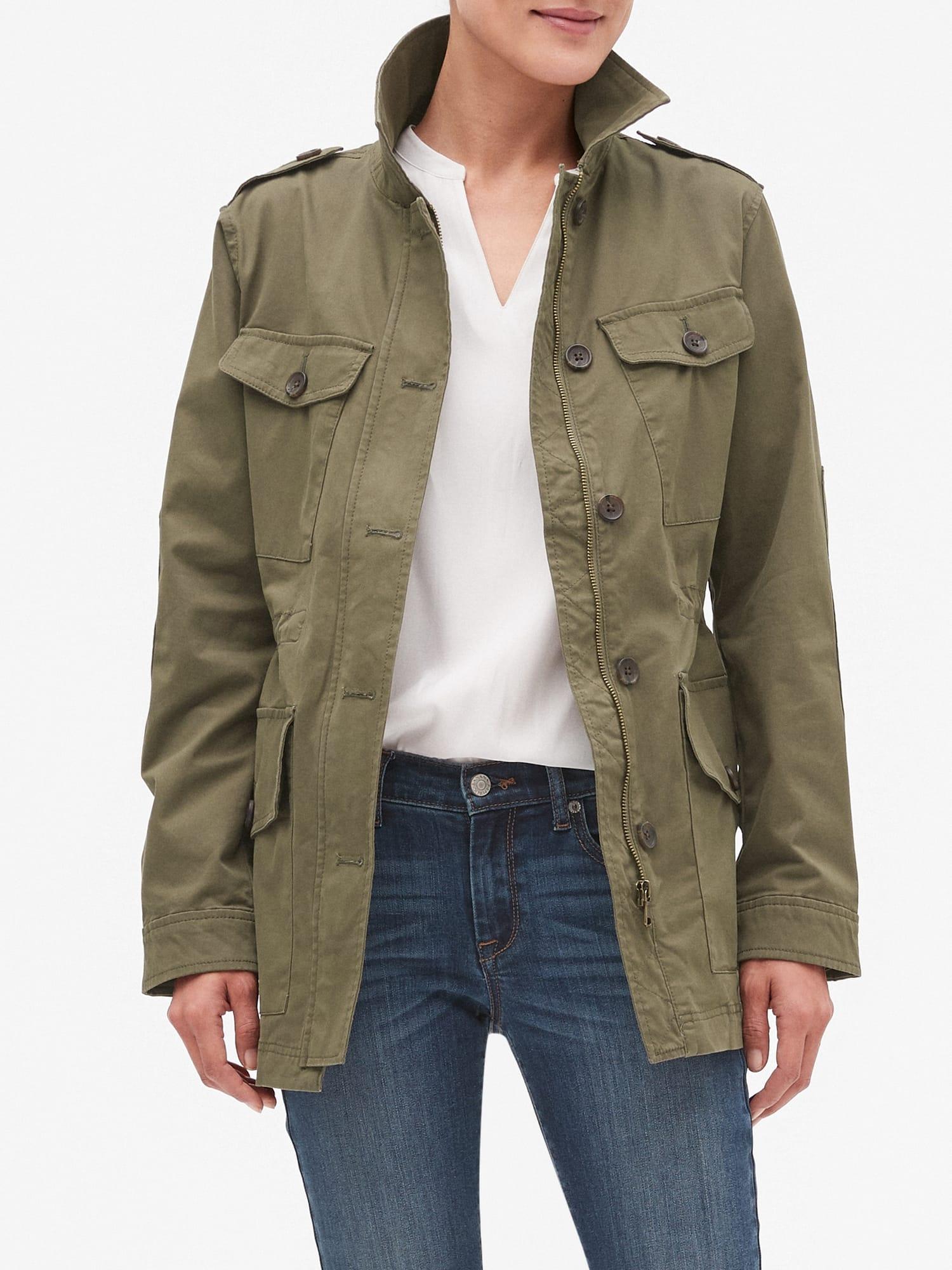 petite army jacket