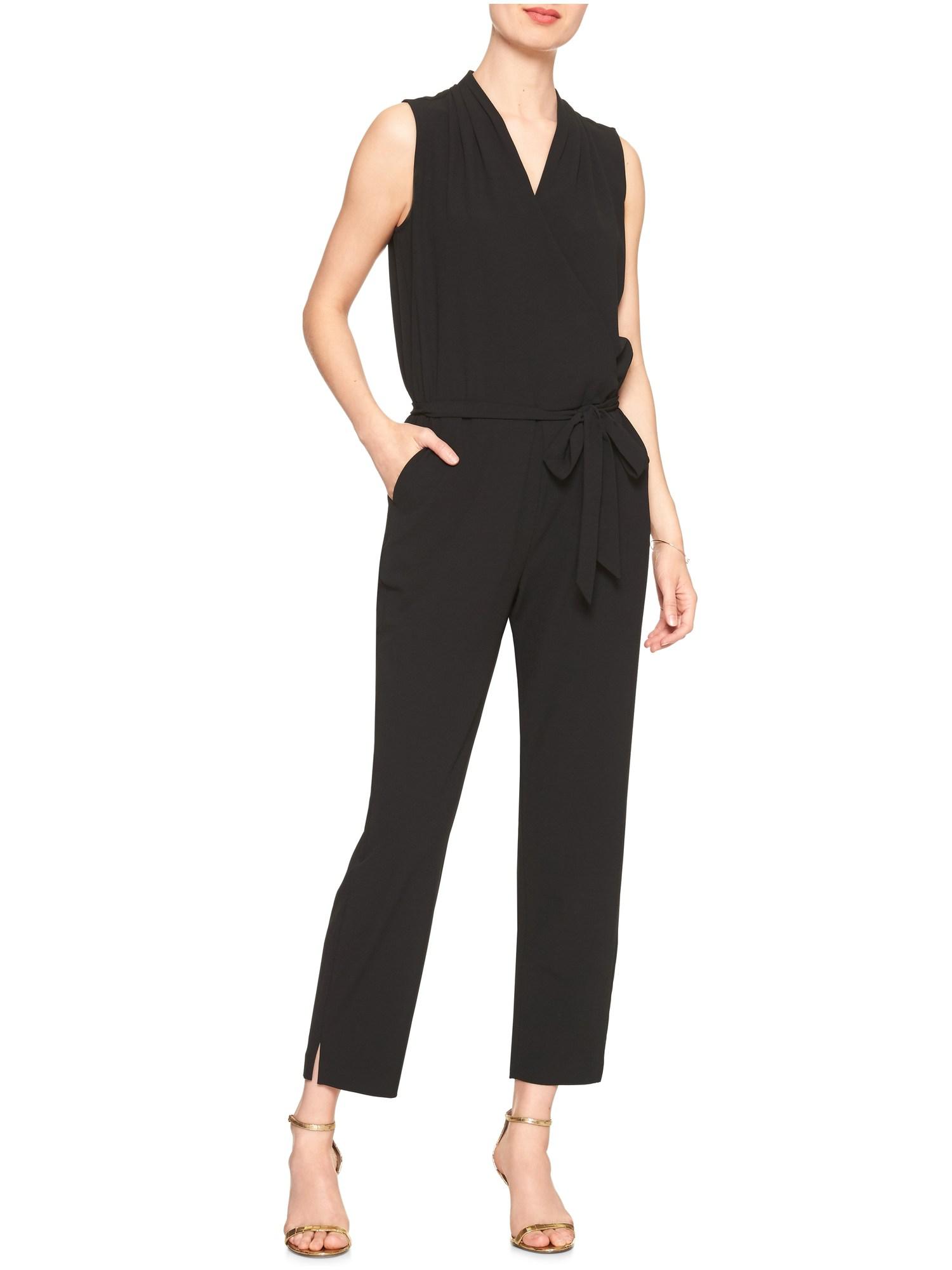 banana republic factory black jumpsuit