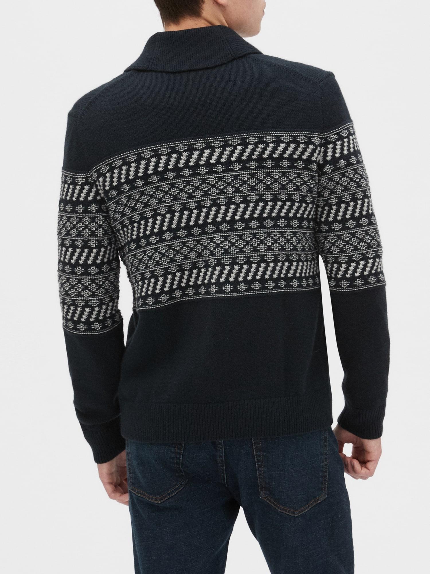 fair isle cardigan sweater banana republic