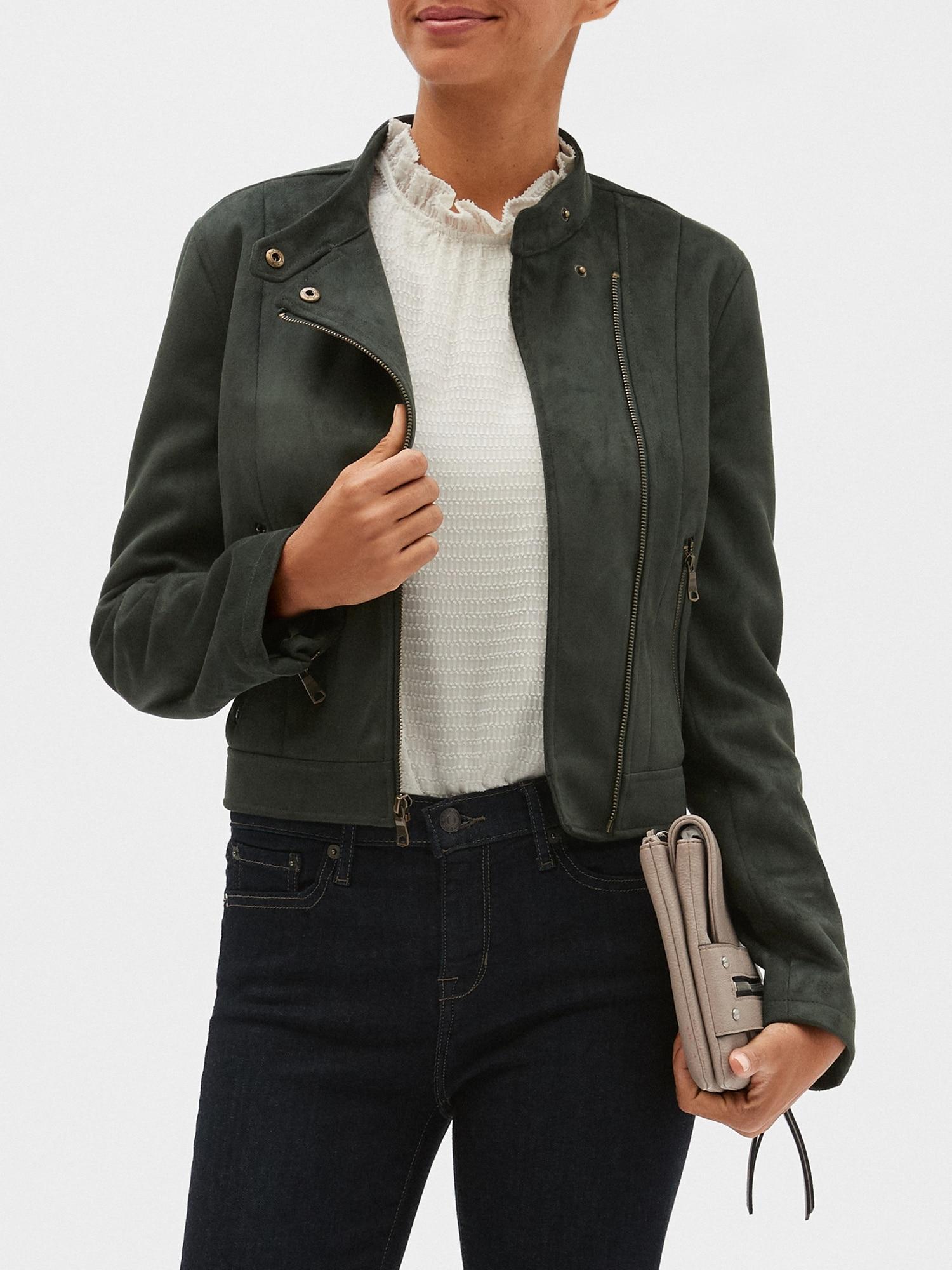 banana republic vegan leather jacket
