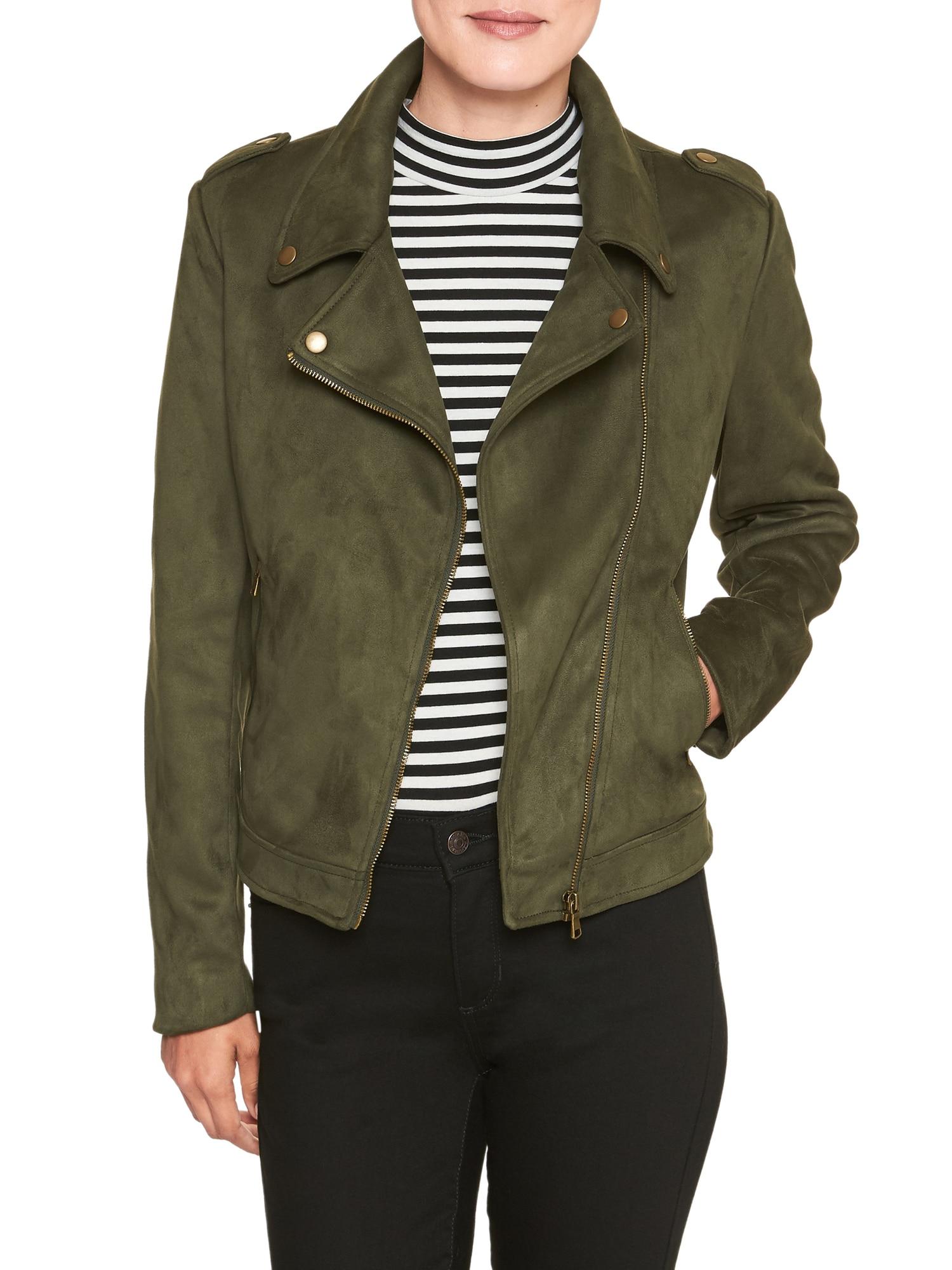 petite olive green jacket