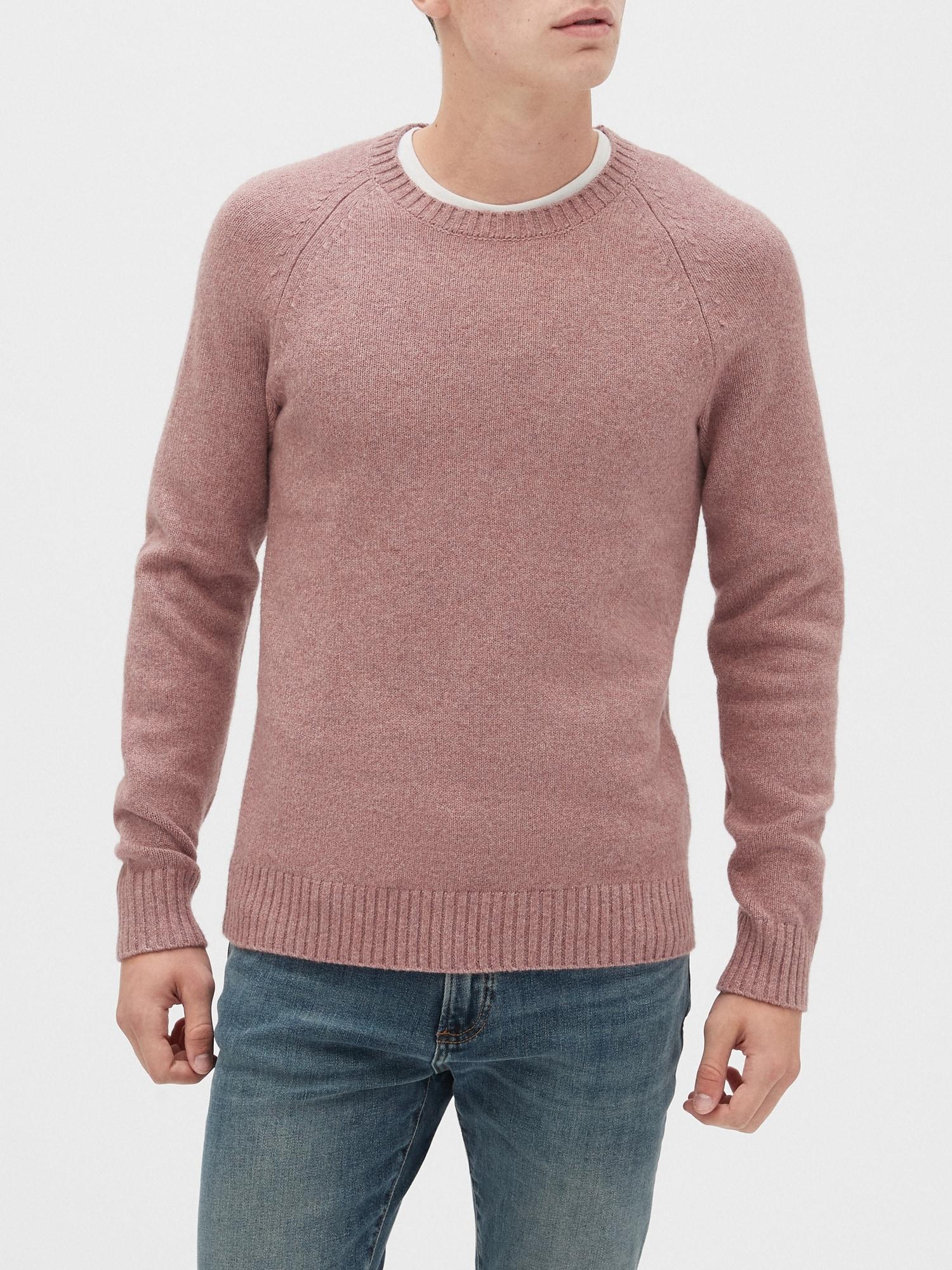 Banana Republic Factory Cozy Crew-neck Sweater in Dusty Pink (Pink) for ...