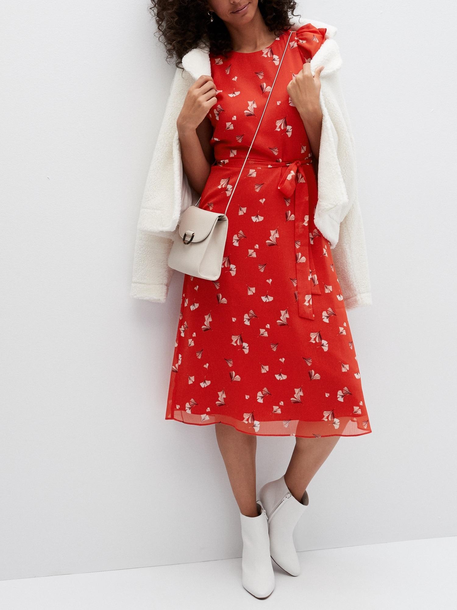 banana republic flutter sleeve dress