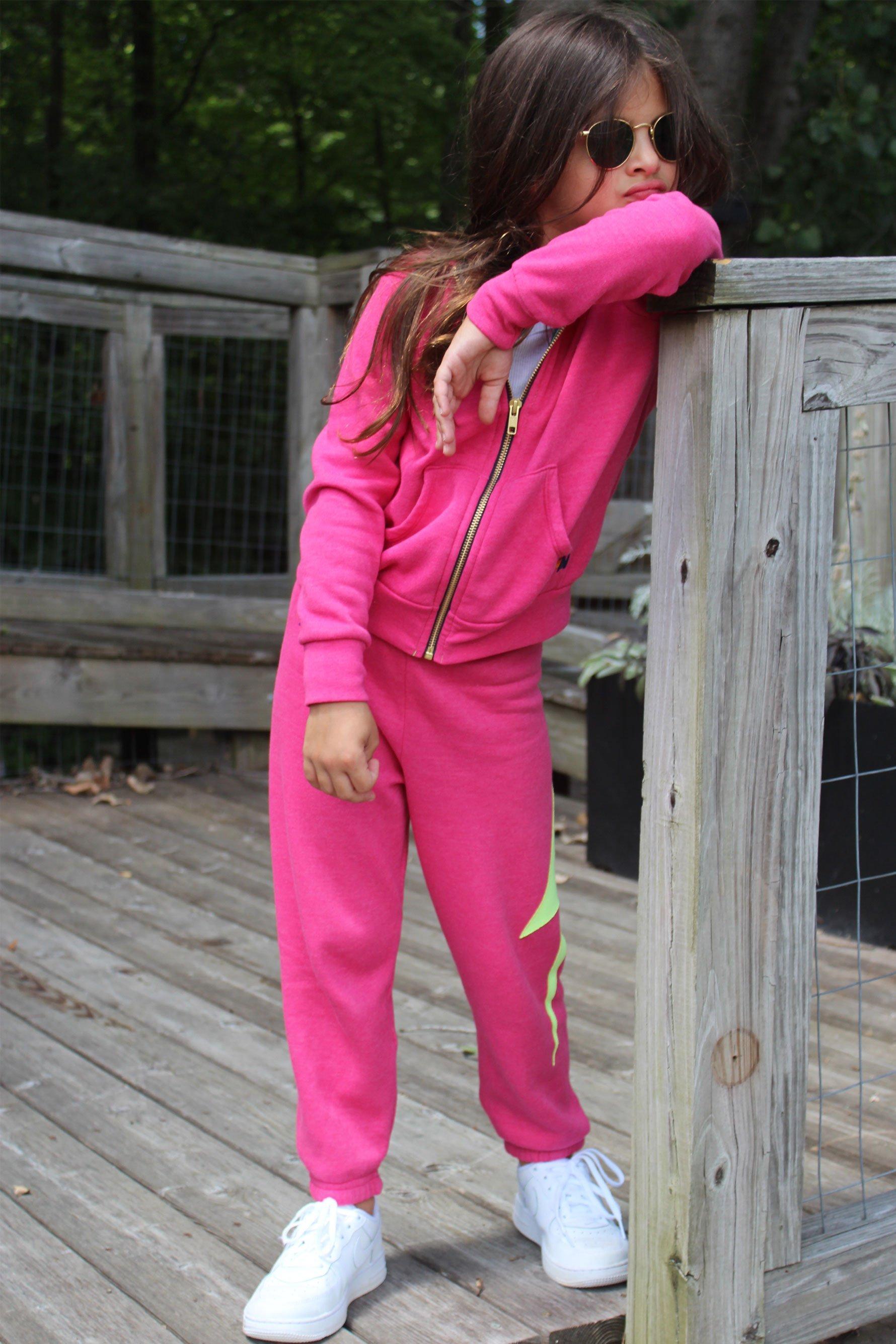aviator nation sweatpants lightning bolt
