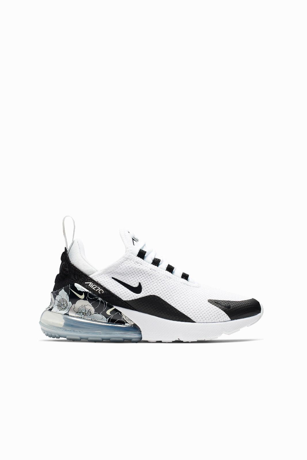 Nike Air Max 270 Se Floral Shoe in White/Black/Metallic Silver (Metallic) - Save 2% - Lyst