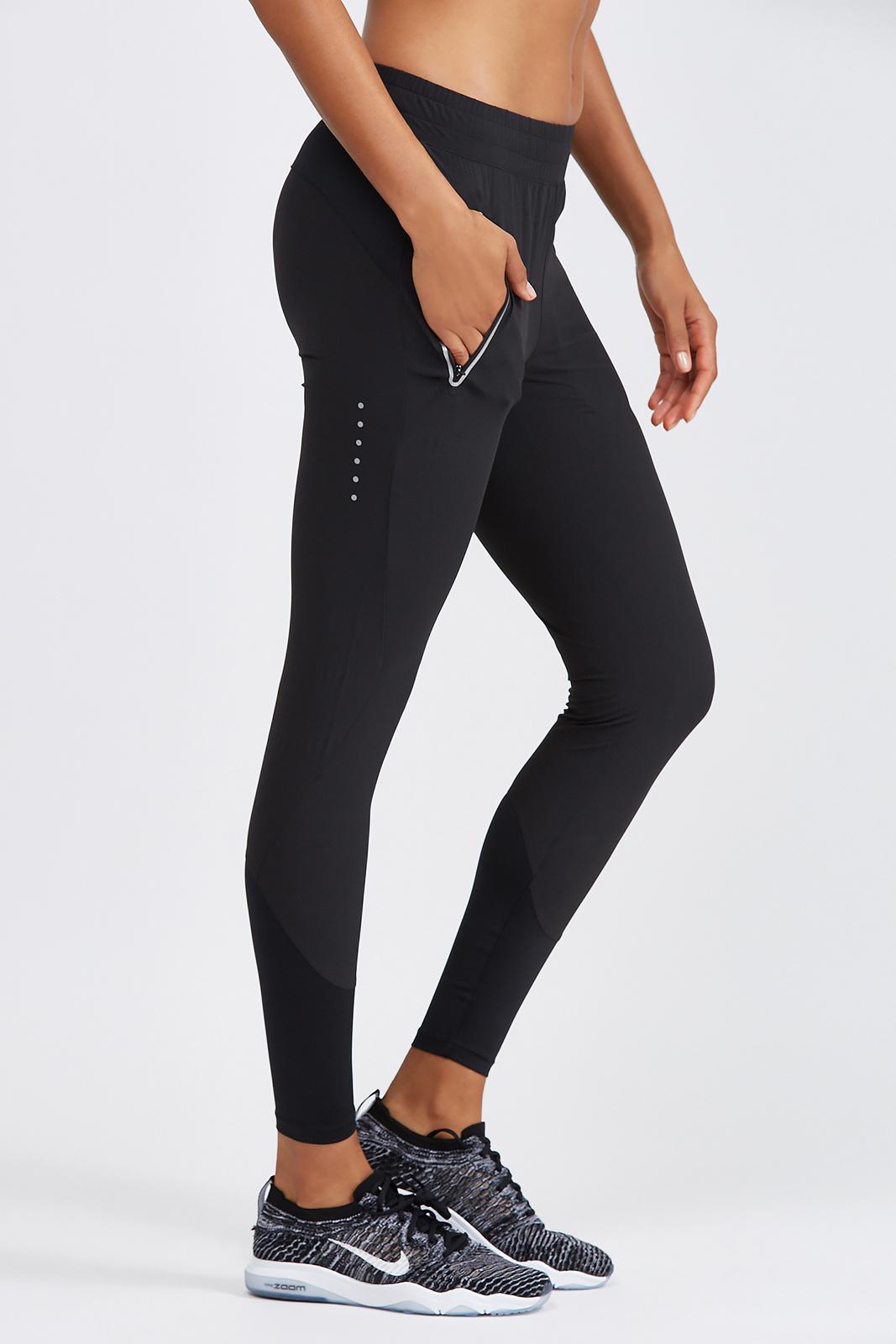 Nike Synthetic Flex Swift Running Pant in Black - Lyst