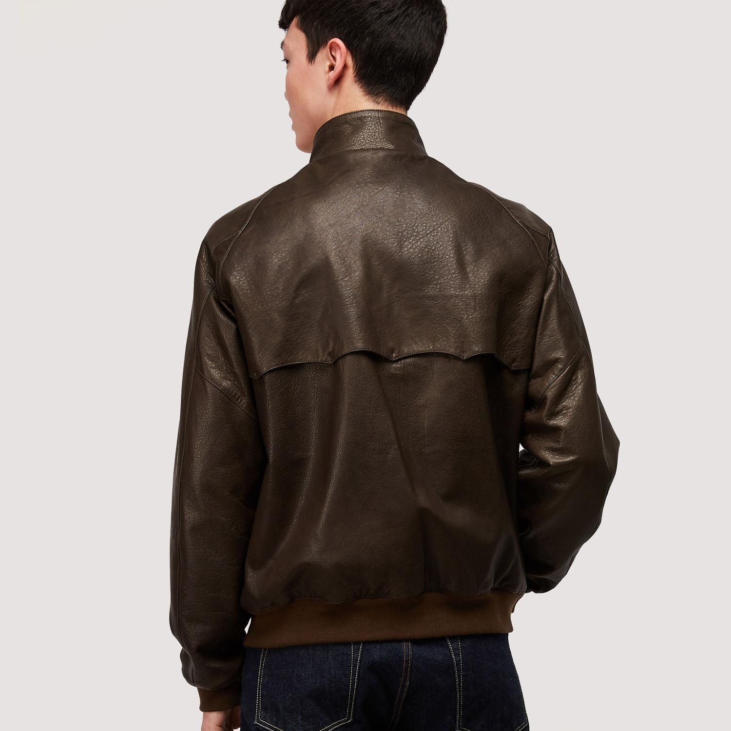 Baracuta G9 Leather in Taupe (Brown) for Men - Lyst