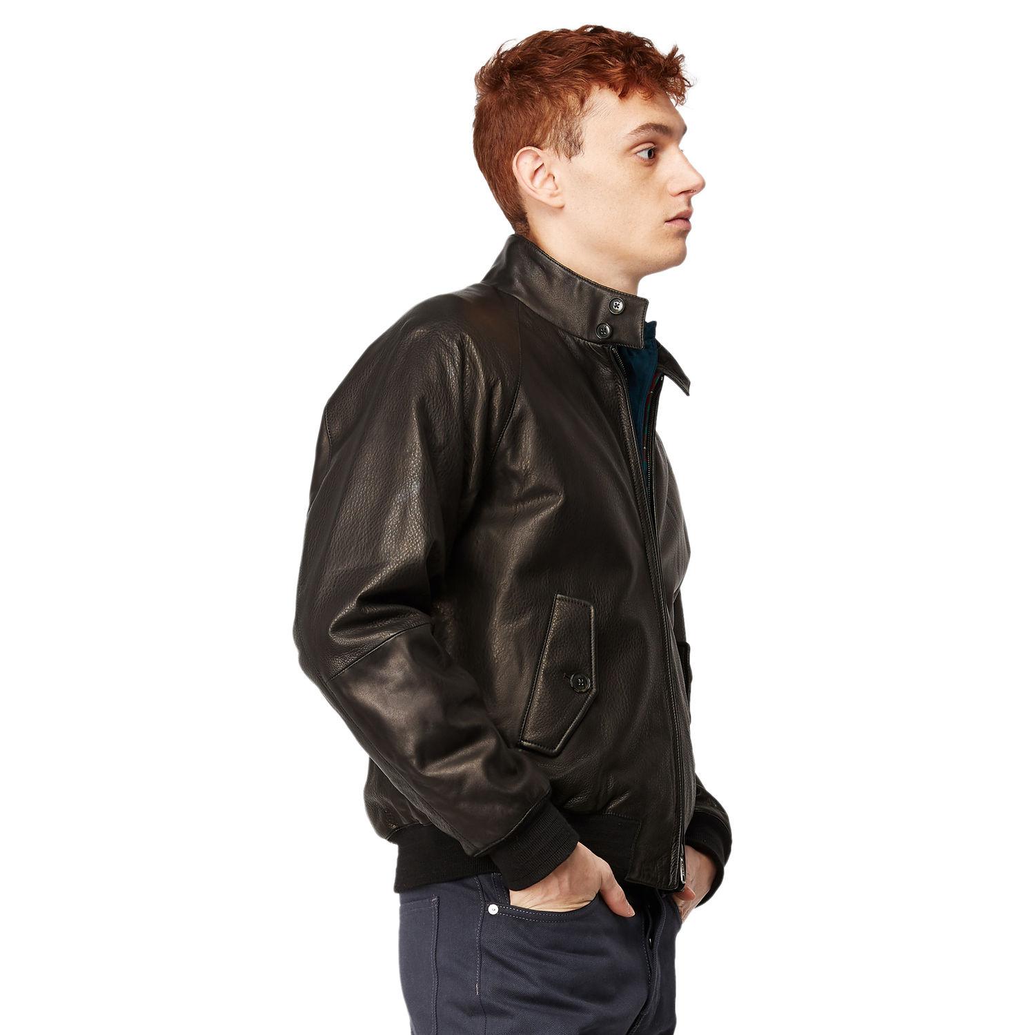 leather baracuta jacket