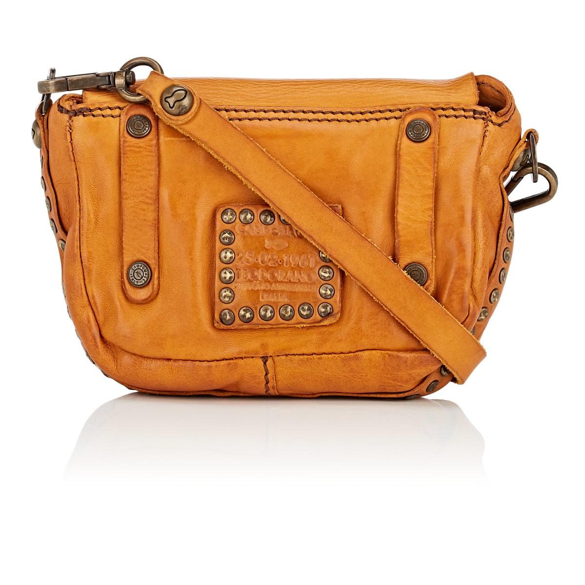 Campomaggi Micro Leather Crossbody Bag in Orange - Lyst