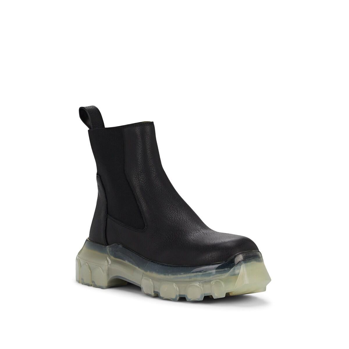 Rick Owens Tractor Leather Chelsea Boots in Black - Lyst
